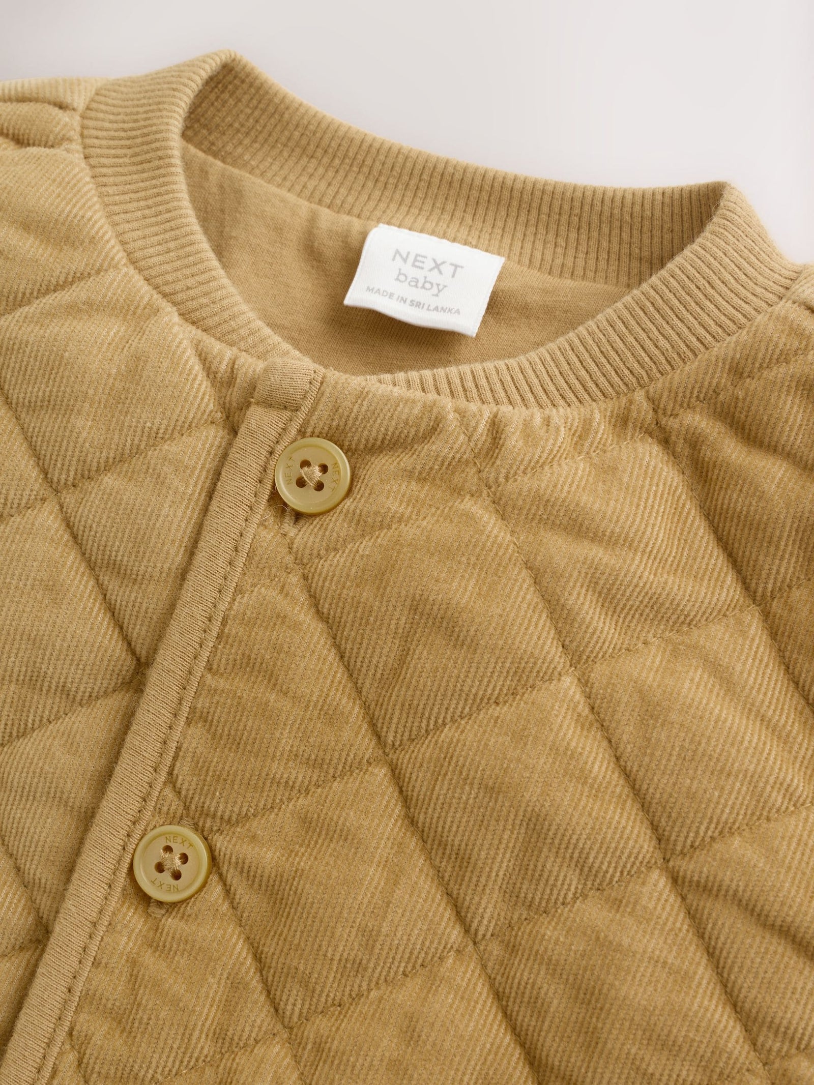 Yellow Cord Quilted Baby Jacket (0mths-2yrs)