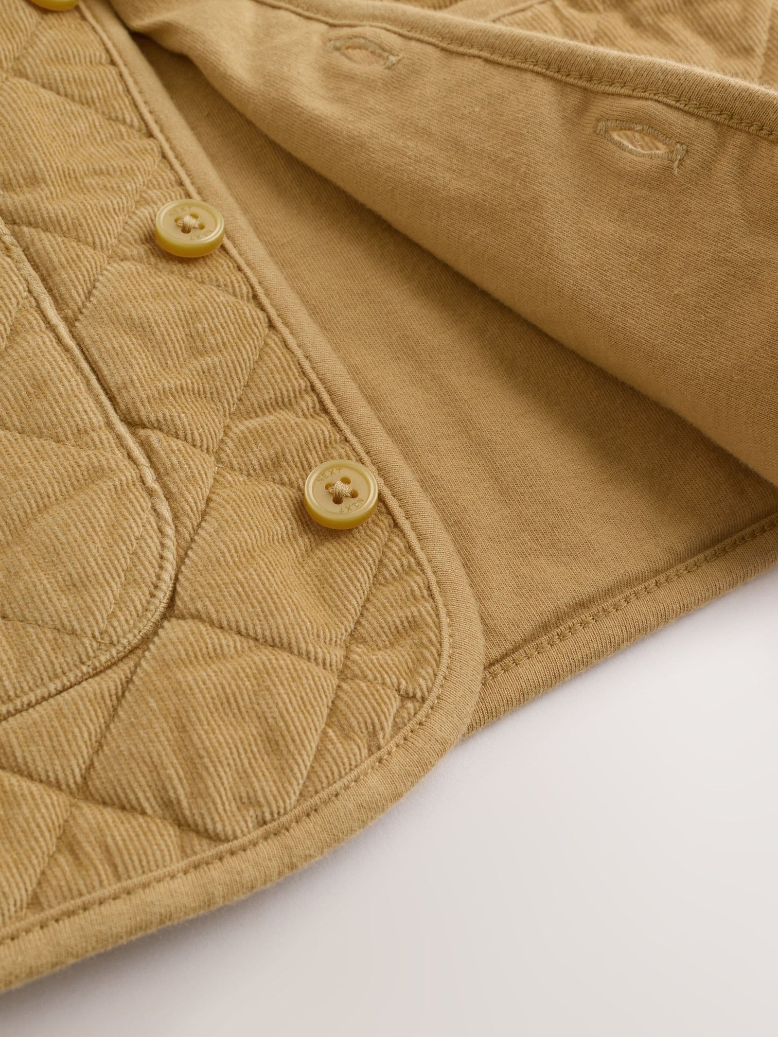 Yellow Cord Quilted Baby Jacket (0mths-2yrs)