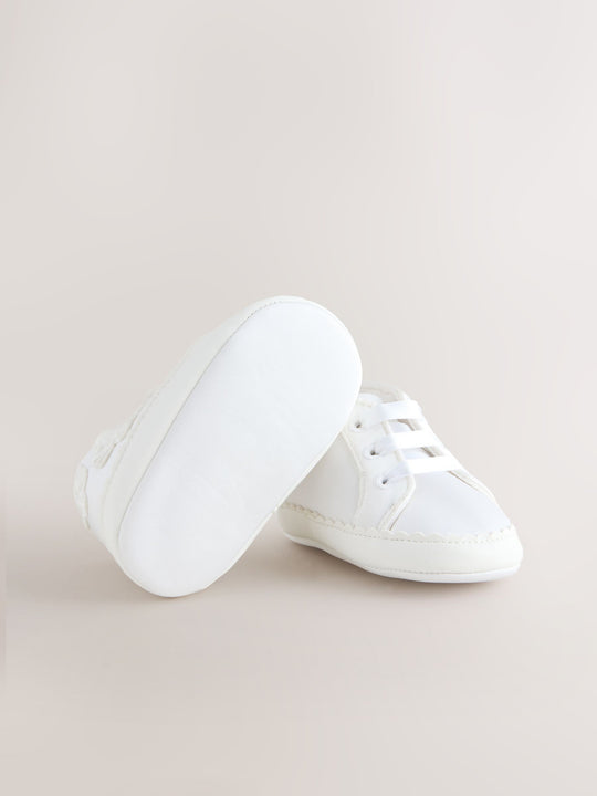 White Baby High Top Trainers (0-24mths)