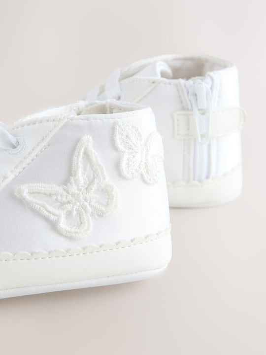 White Baby High Top Trainers (0-24mths)