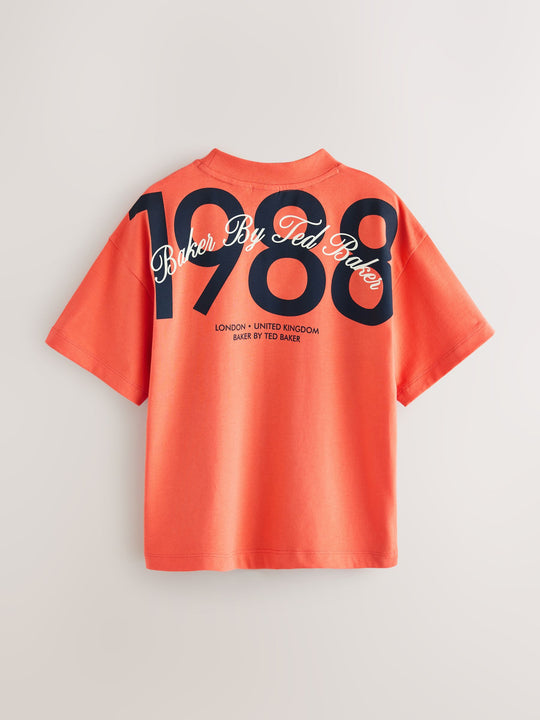 Baker by Ted Baker Oversized Graphic T-Shirt