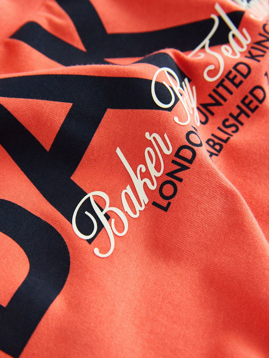 Baker by Ted Baker Oversized Graphic T-Shirt