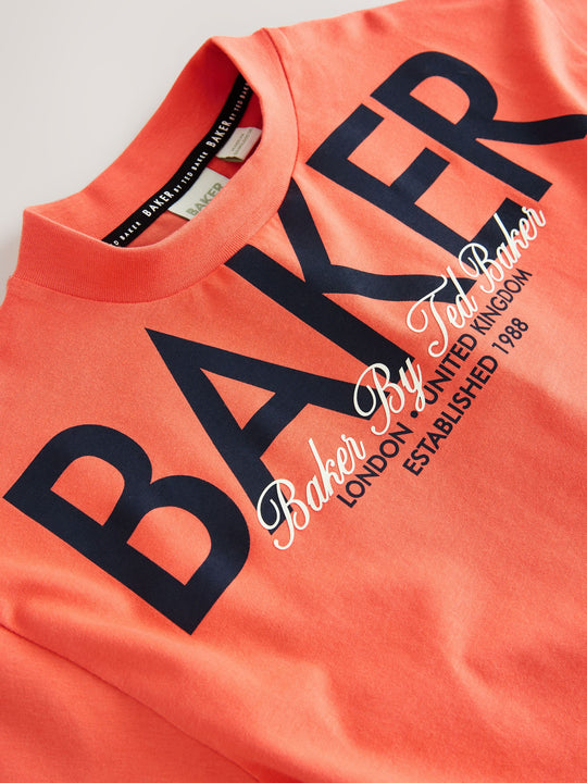 Baker by Ted Baker Oversized Graphic T-Shirt