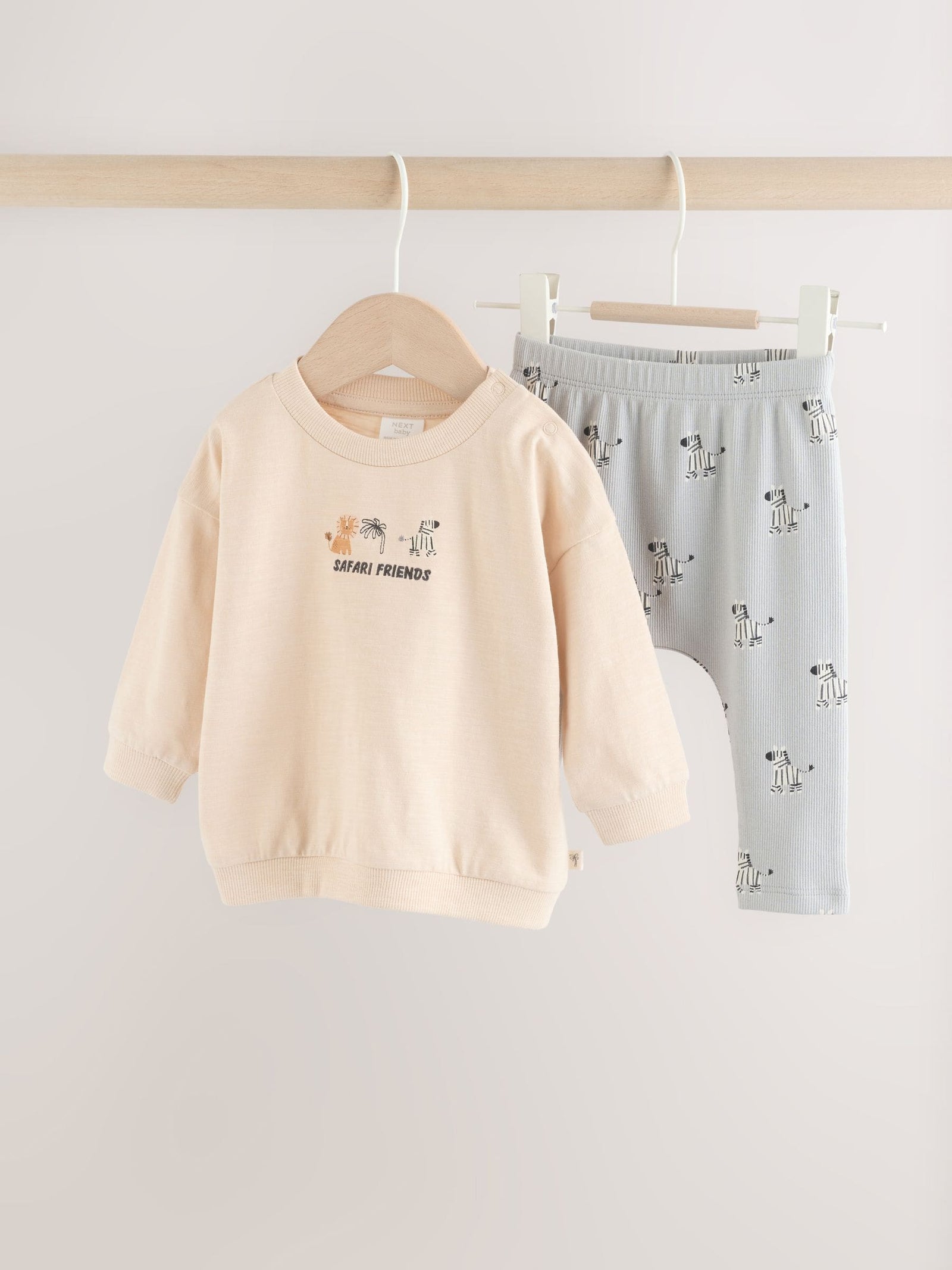 Monochrome Safari Baby Top and Leggings Set 2 Piece (0mths-3yrs)