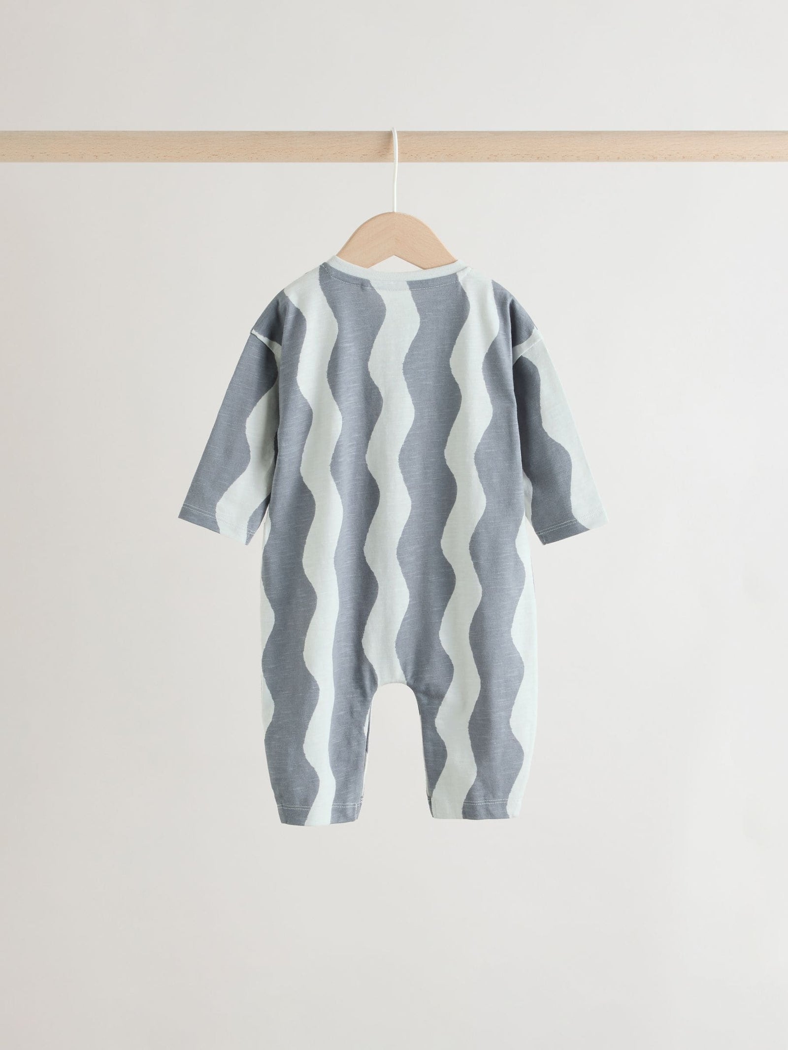 Grey Scandi Cactus Baby Rompers 3 Pack
