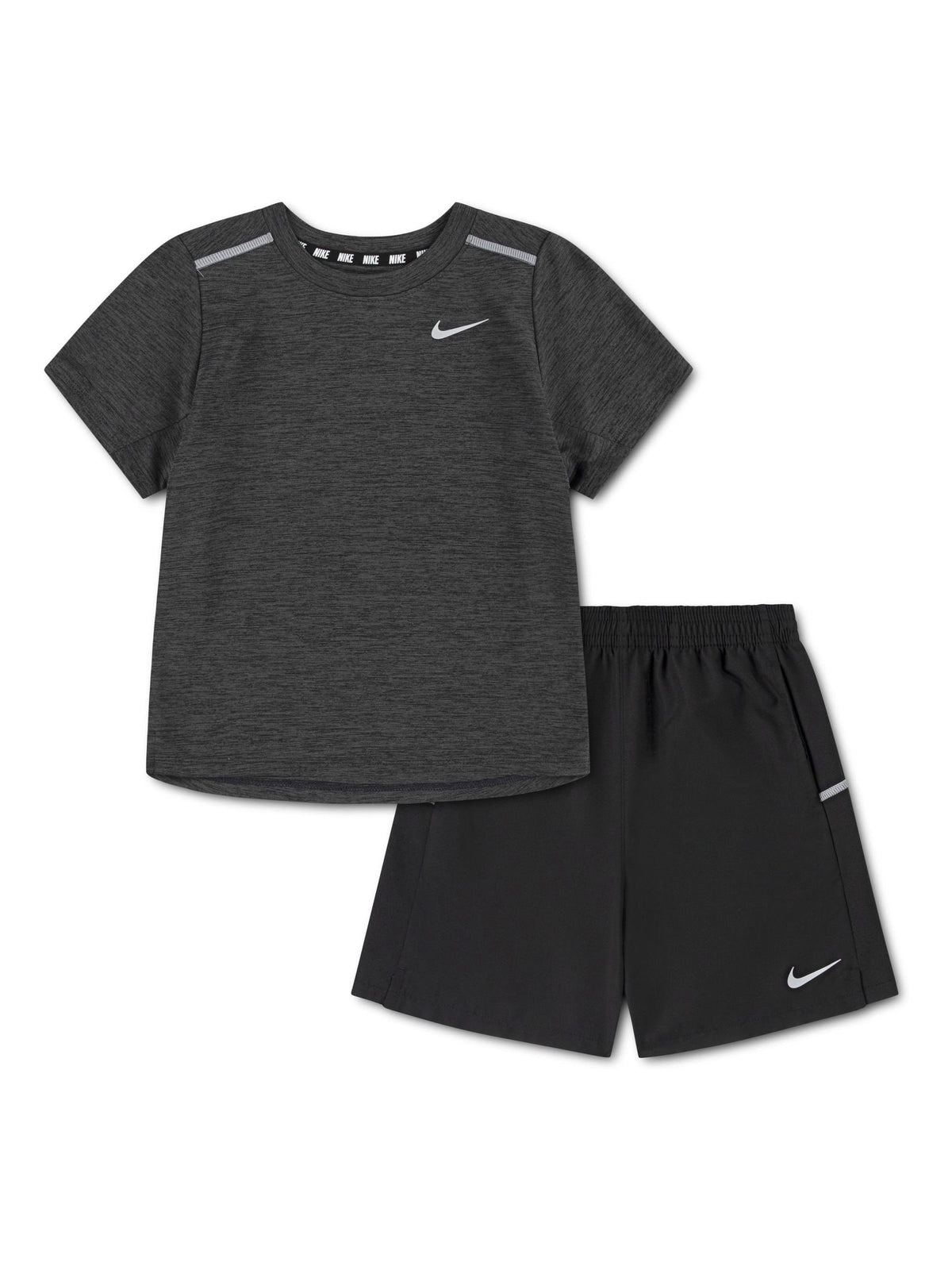 Nike Black Little Kids DriFIT T-Shirt and Shorts Set