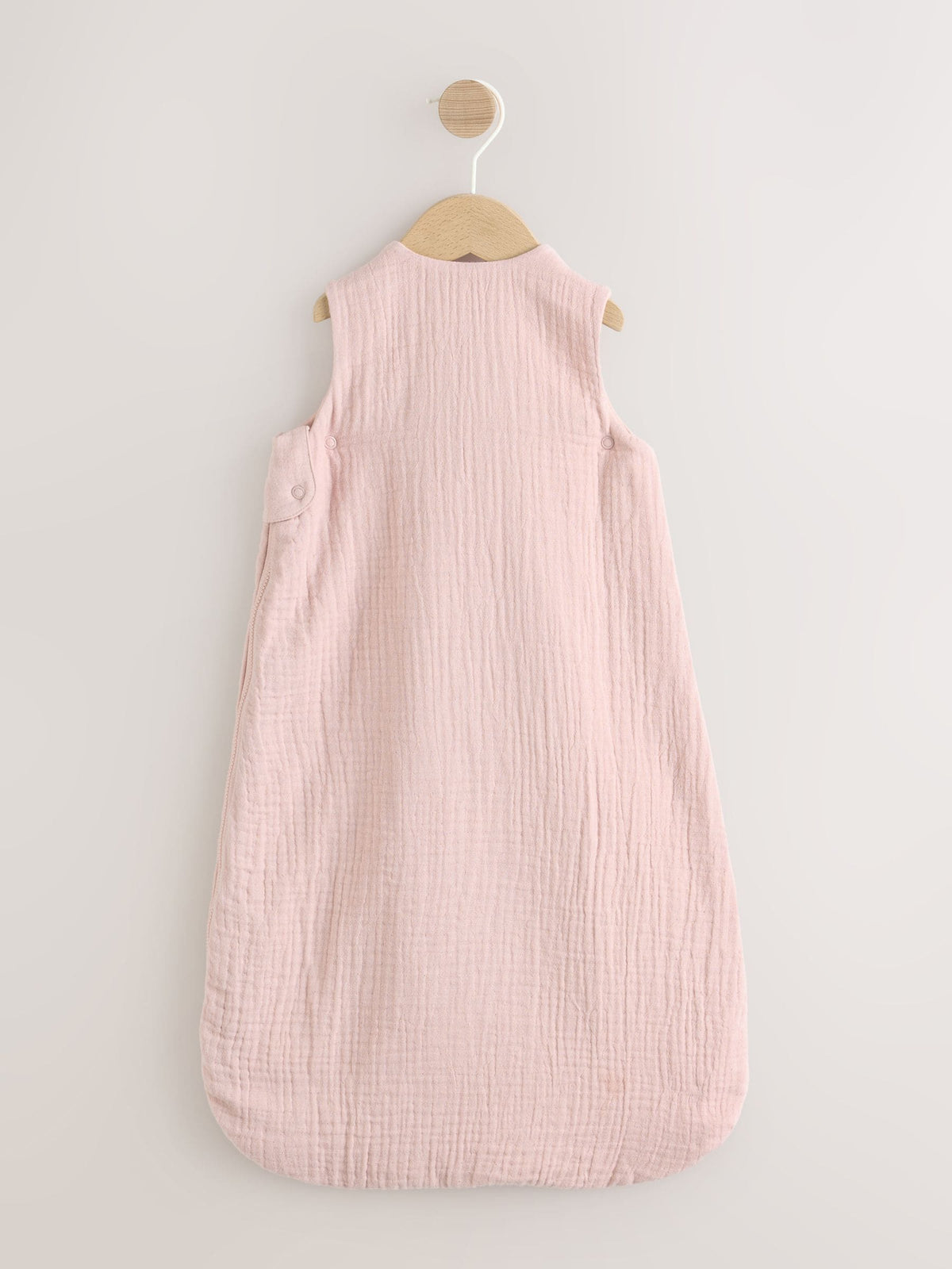 Pink Muslin 1 Tog Baby Sleep Bag