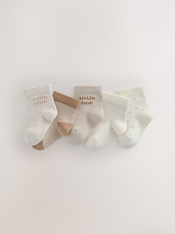Neutral Baby Socks 5 Pack
