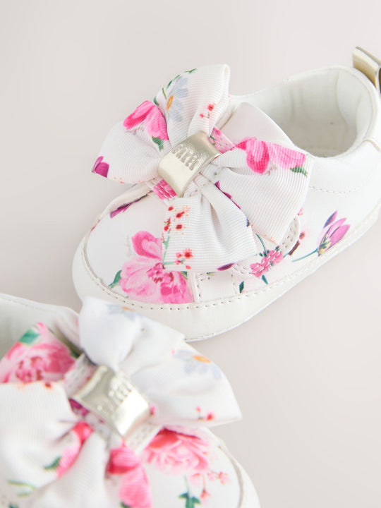 Baker by Ted Baker Baby Girls Organza Bow Padders Trainers