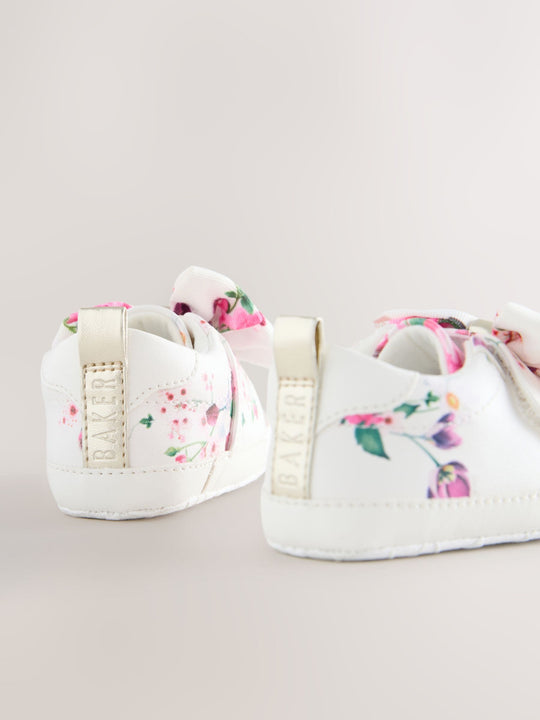 Baker by Ted Baker Baby Girls Organza Bow Padders Trainers
