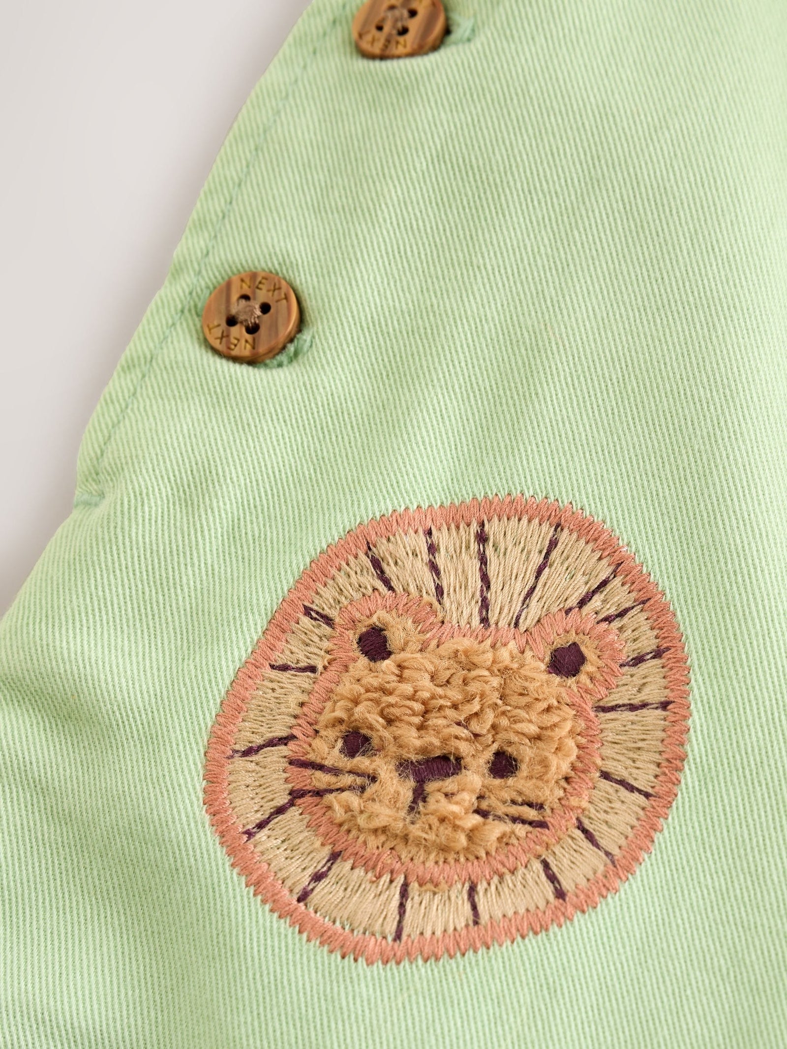 Green Safari Animal Baby Twill Dungarees and Bodysuit Set (0mths-2yrs)