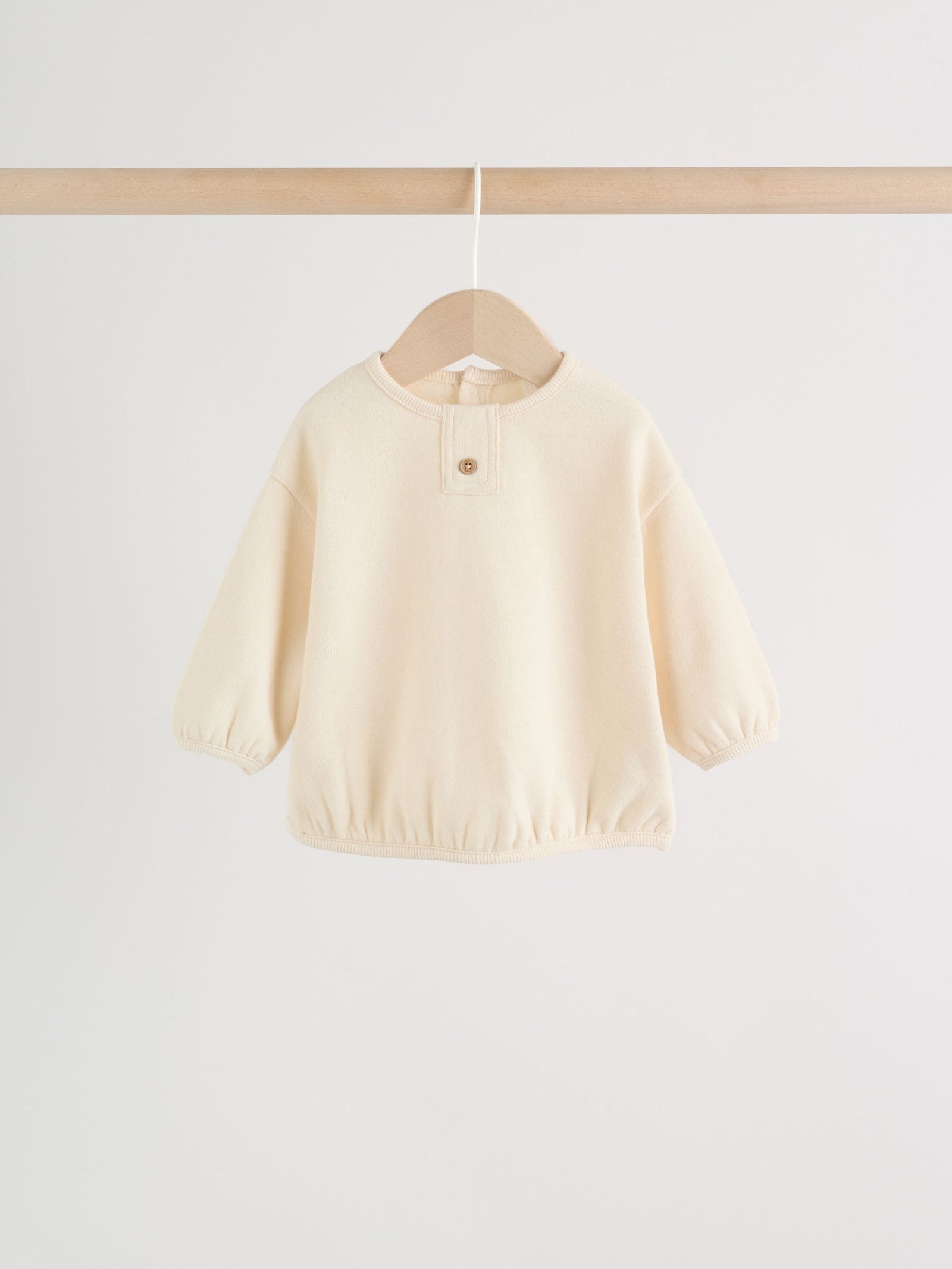 Neutral Stripe Sweat Top and Trousers Baby Set (0mths-2yrs)