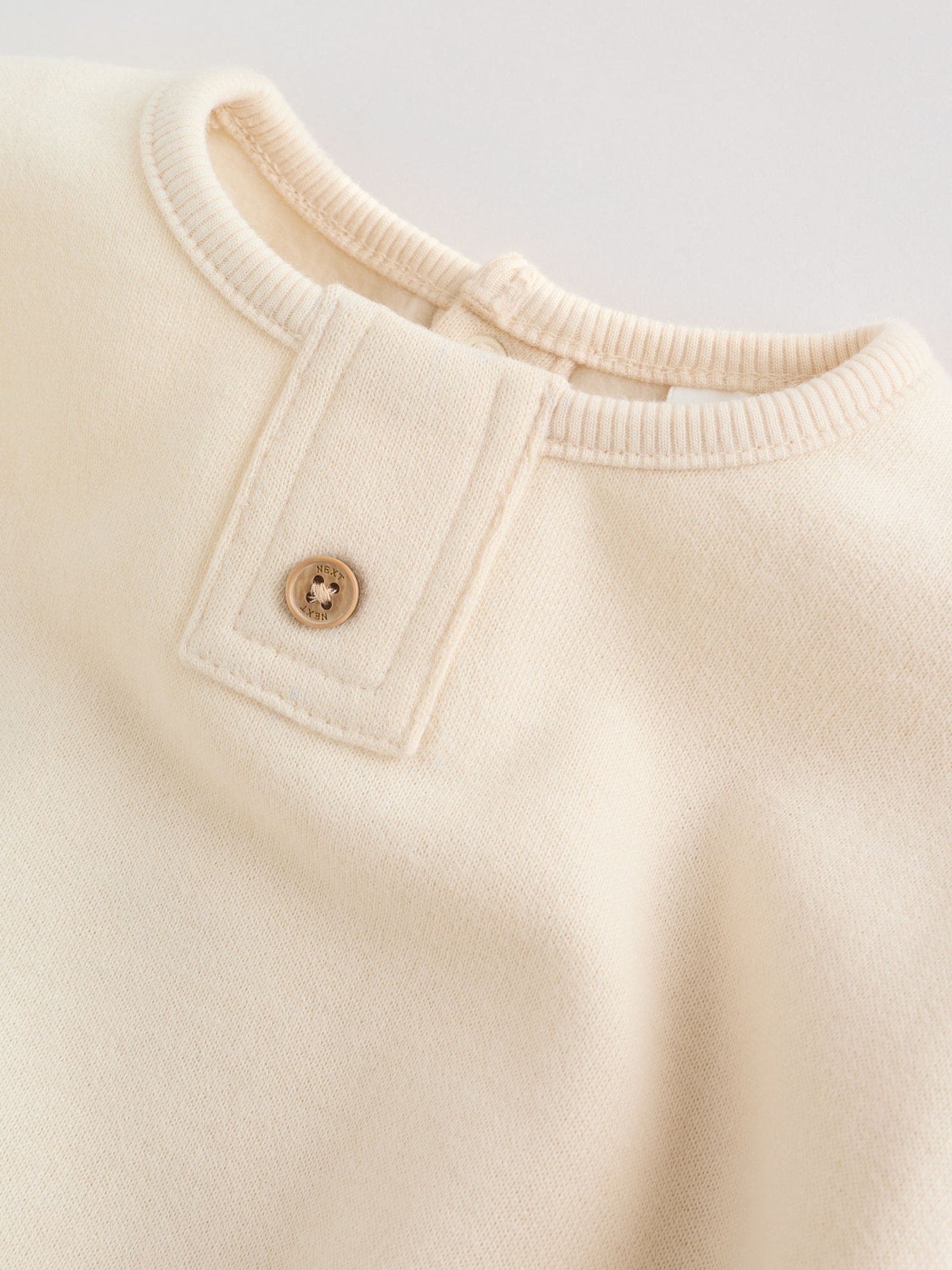 Neutral Stripe Sweat Top and Trousers Baby Set (0mths-2yrs)