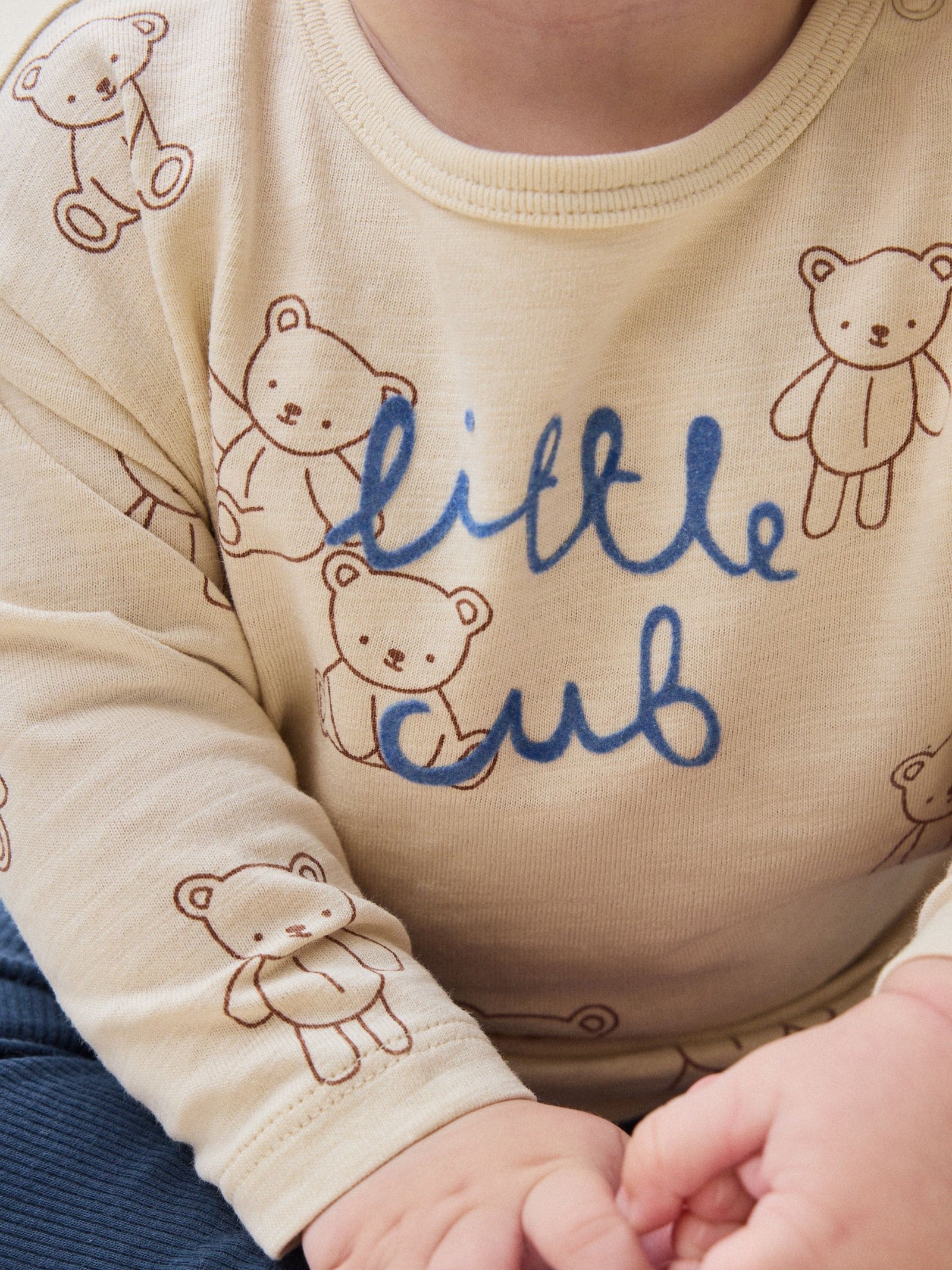 Blue/Brown Little Bear Cub Baby Top and Leggings Set 2 Piece (0mths-3yrs)