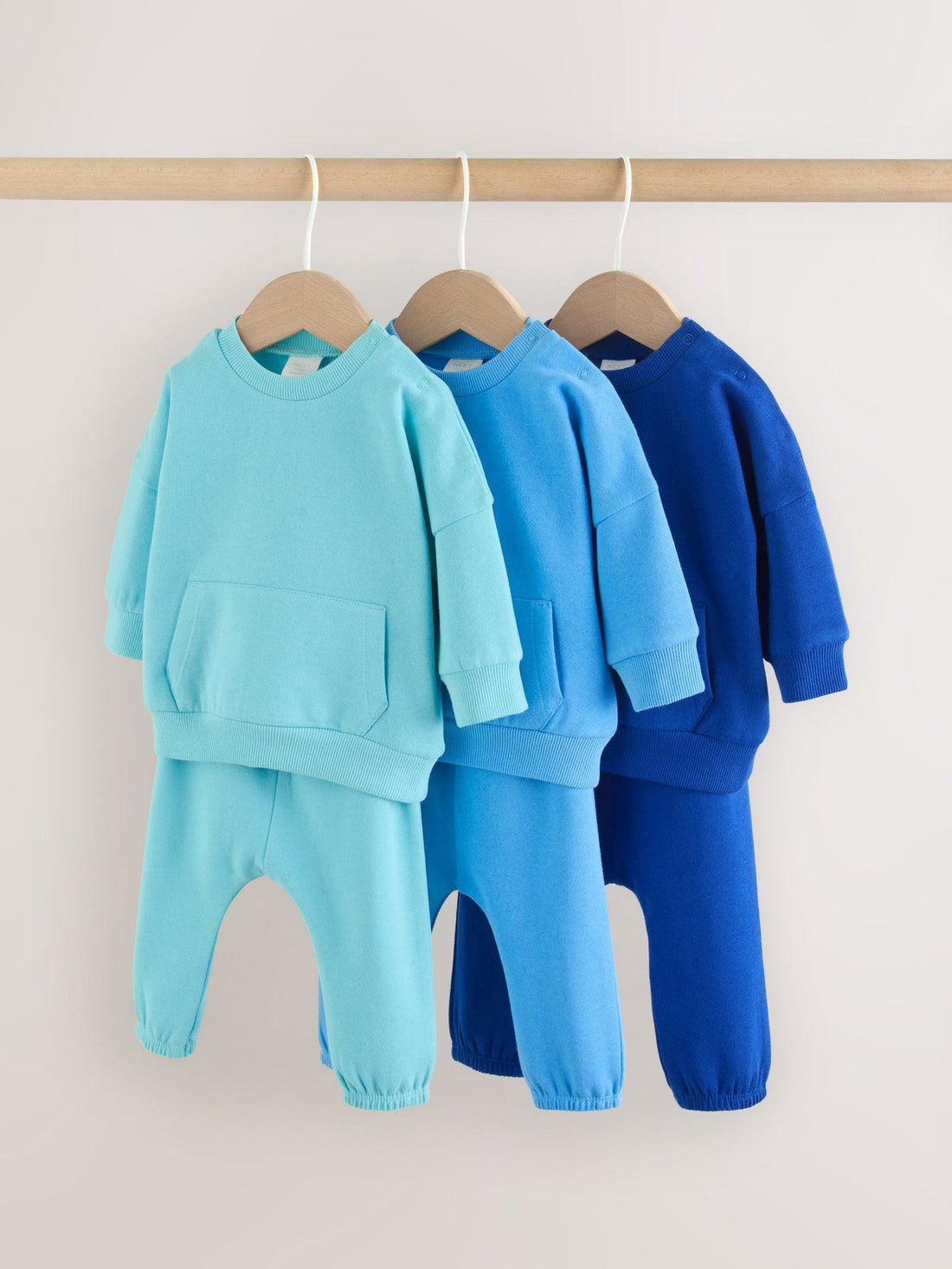 Bright Blues Baby Sweatshirt and Joggers Set 6 Piece (0mths-3yrs)