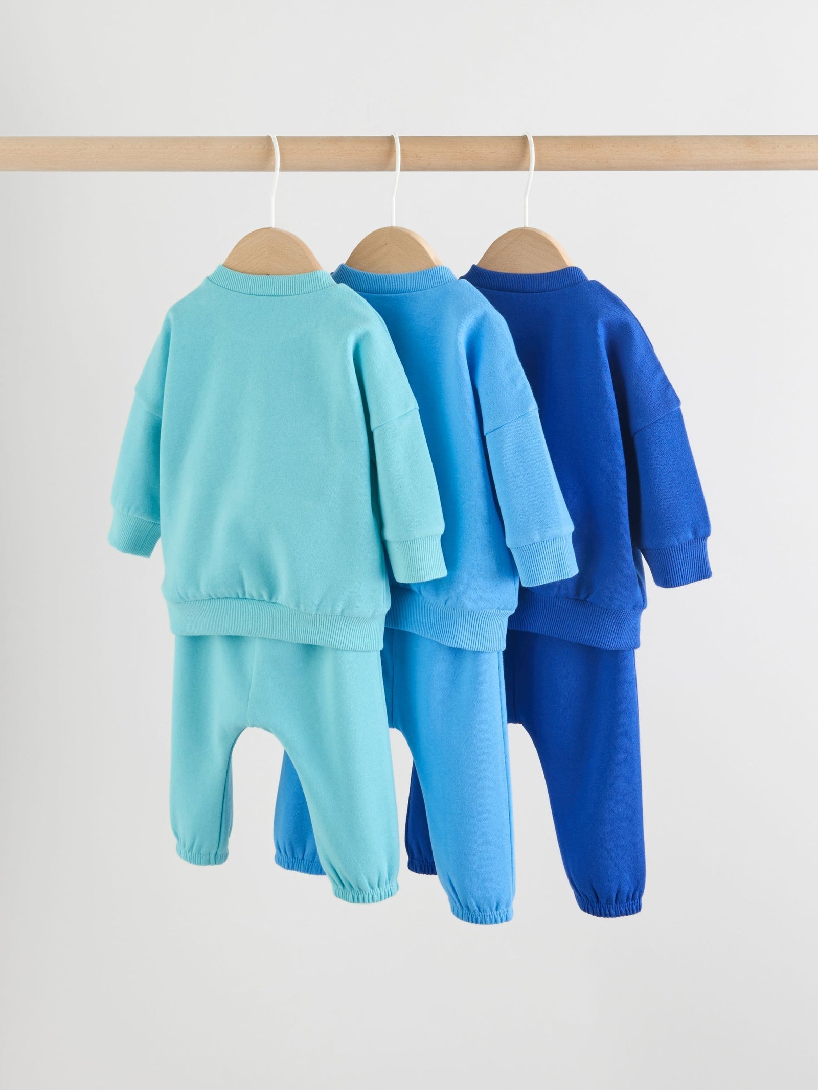 Bright Blues Baby Sweatshirt and Joggers Set 6 Piece (0mths-3yrs)