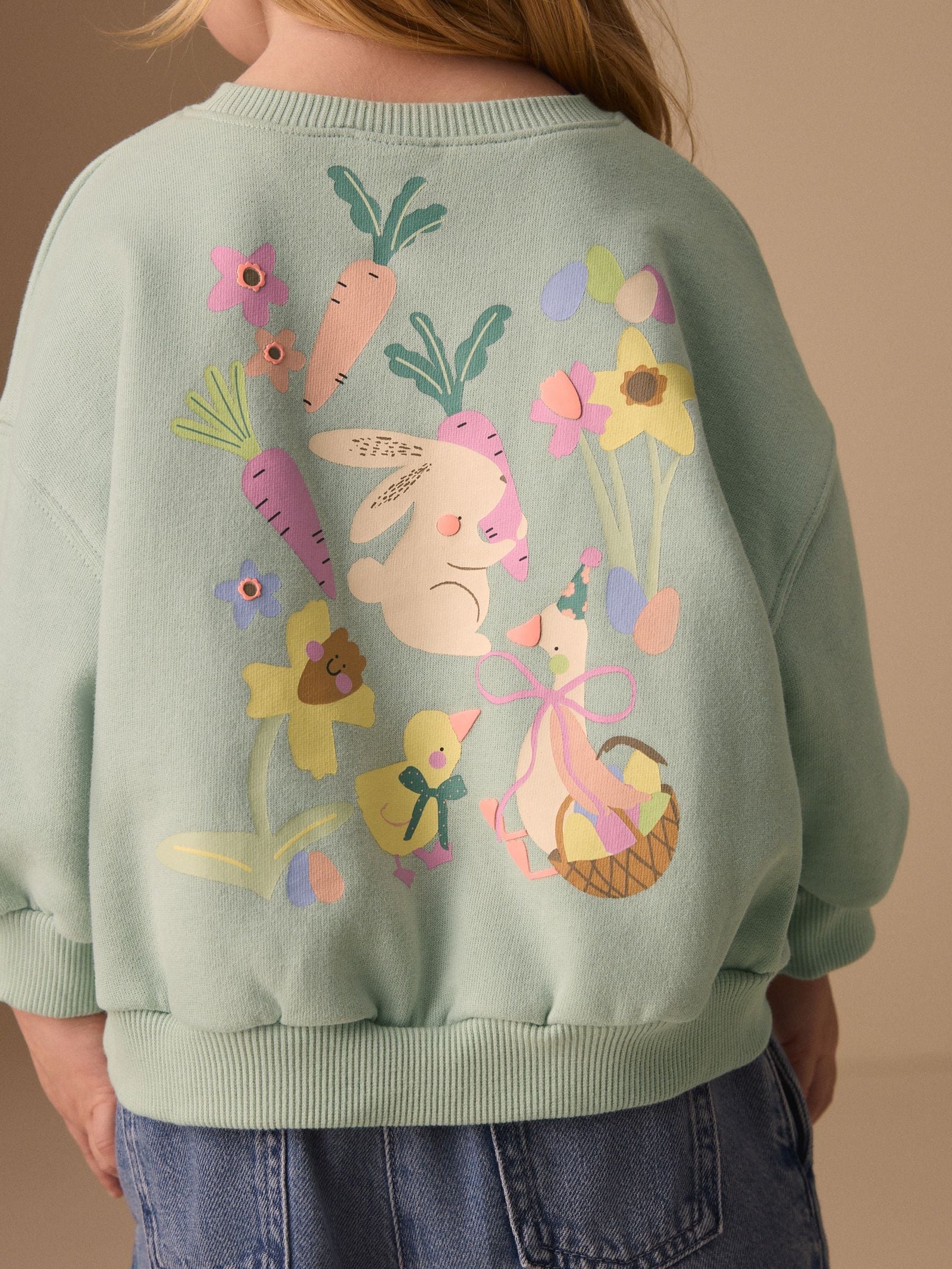 Green Easter Crew Neck Sweatshirt (3mths-7yrs)