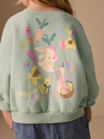 Green Easter Crew Neck Sweatshirt (3mths-7yrs)