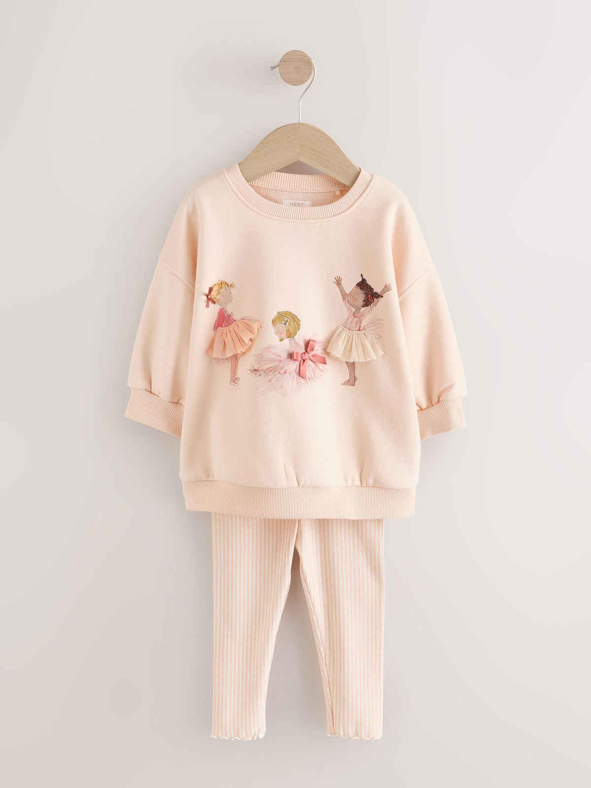 Pink Ballerinas Sweatshirt and Leggings Set (3mths-7yrs)
