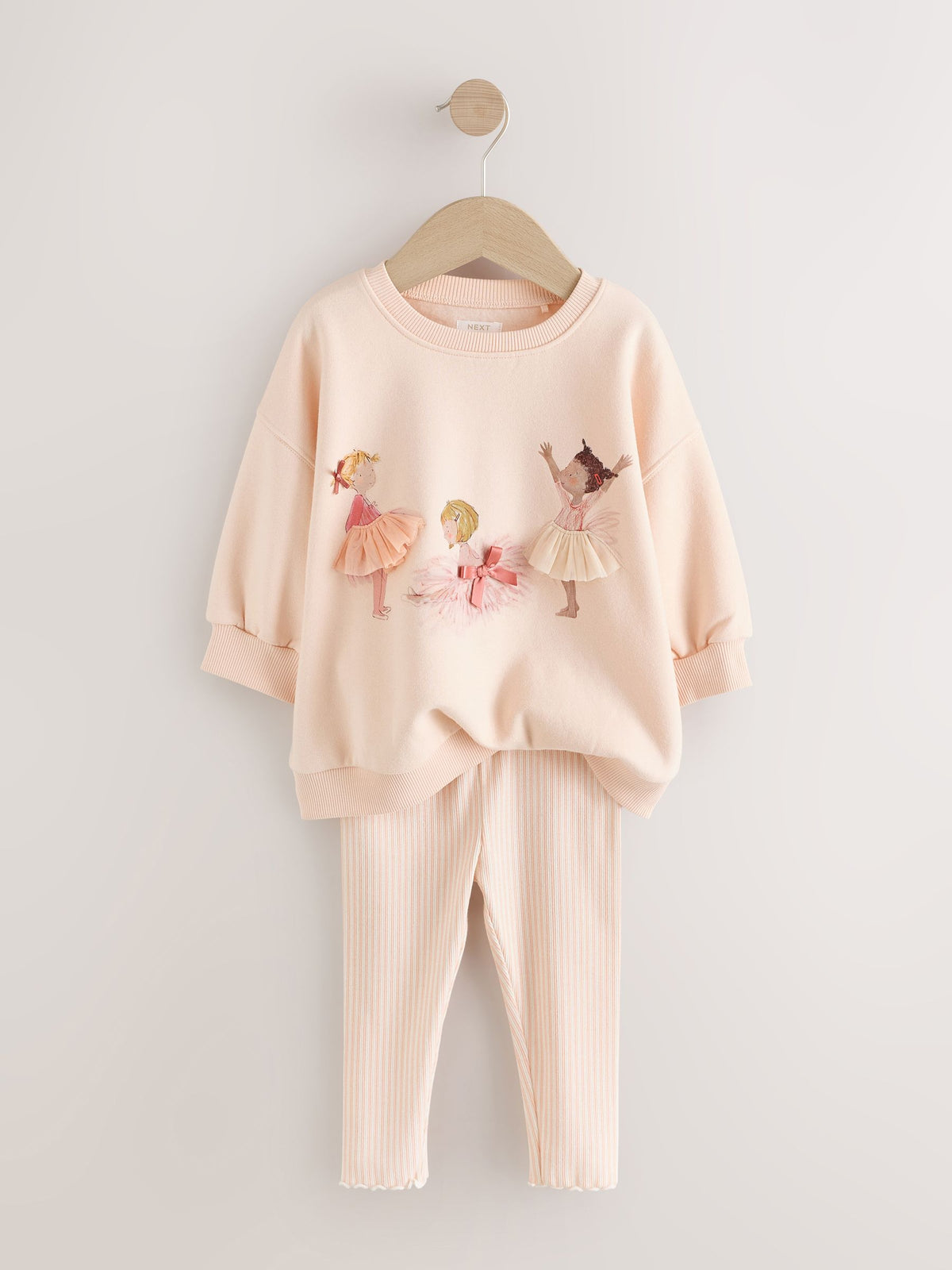 Pink Ballerinas Sweatshirt and Leggings Set (3mths-7yrs)