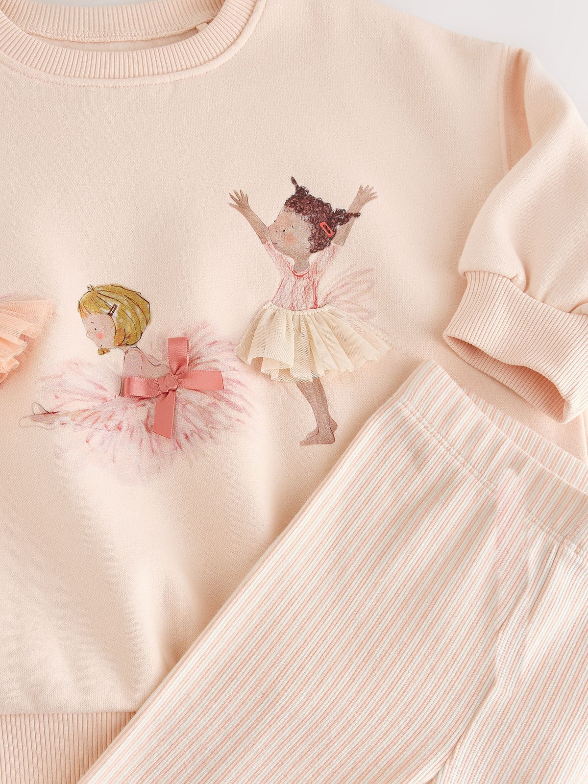 Pink Ballerinas Sweatshirt and Leggings Set (3mths-7yrs)