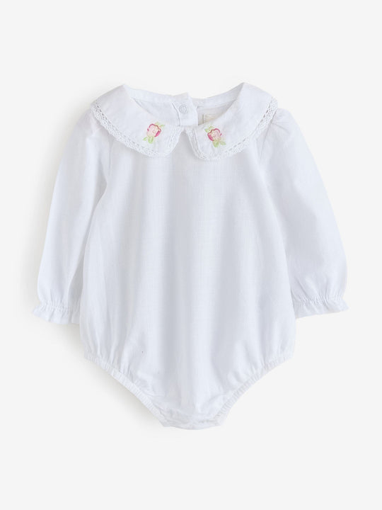 Lilac Purple Flower Cath Kidston Baby Dungaree And Bodysuit Set 2 Piece
