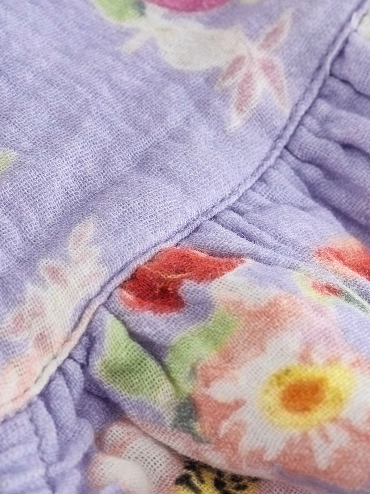 Lilac Purple Flower Cath Kidston Baby Dungaree And Bodysuit Set 2 Piece