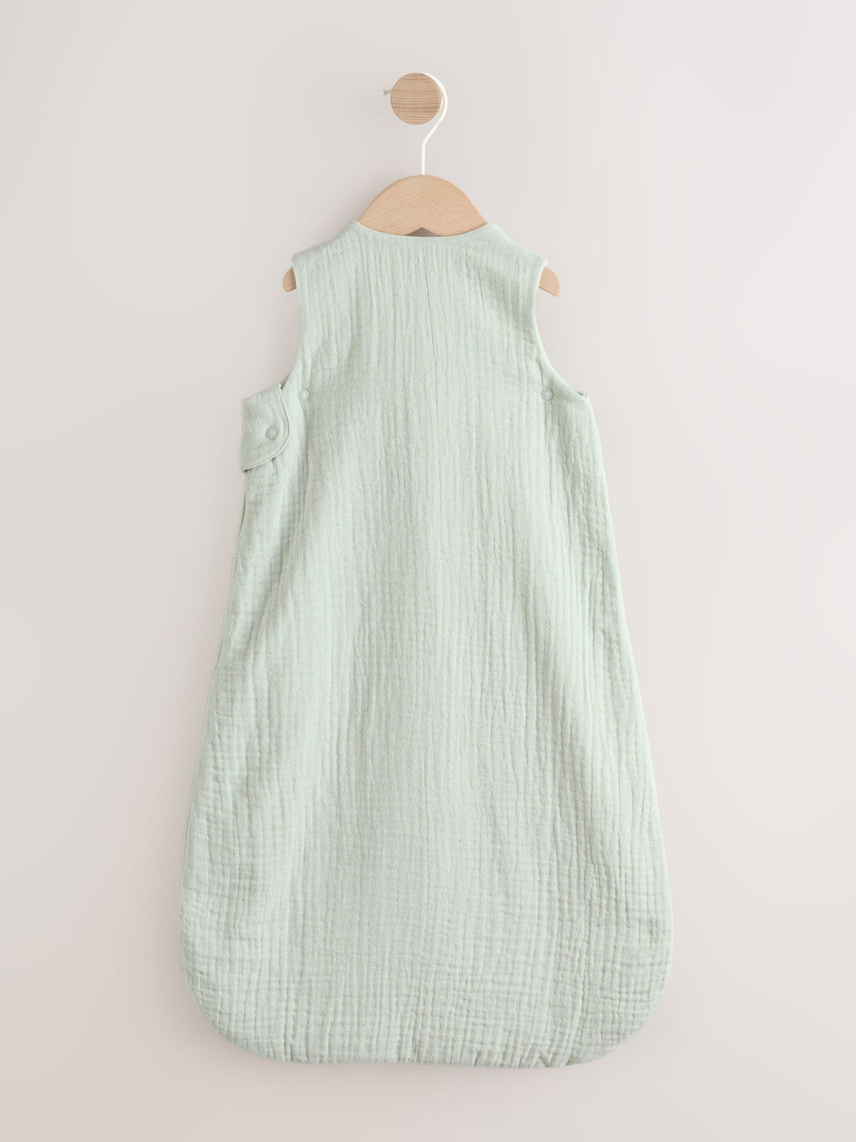 Sage Green Muslin 1 Tog Baby Sleep Bag