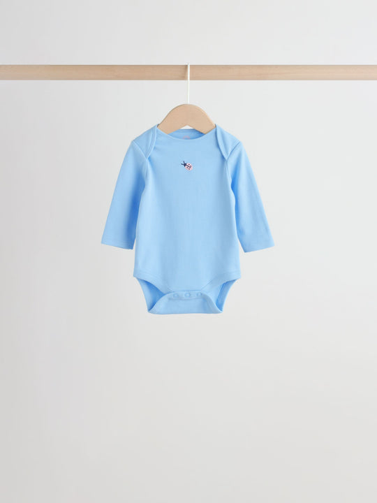 Pink Long Sleeve Baby Bodysuits 4 Pack