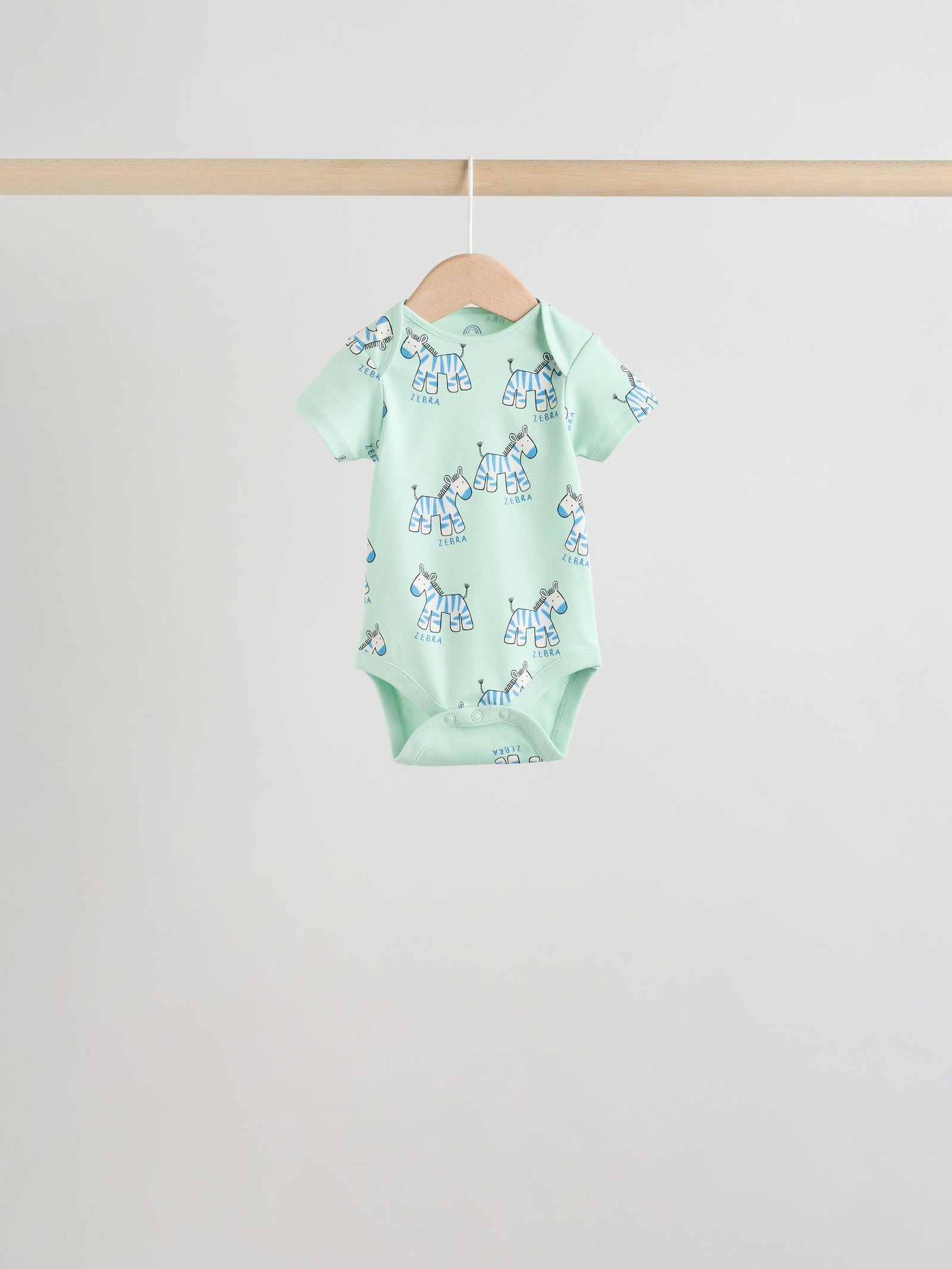 Multi Short Sleeve Baby Bodysuits 5 Pack