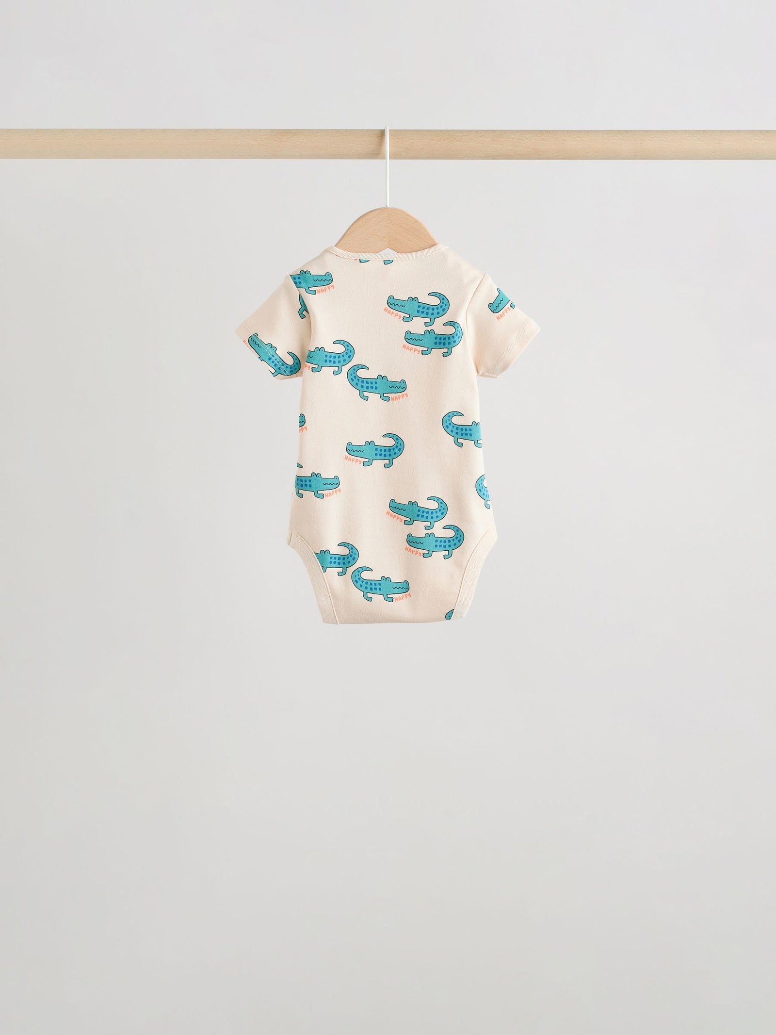 Multi Short Sleeve Baby Bodysuits 5 Pack