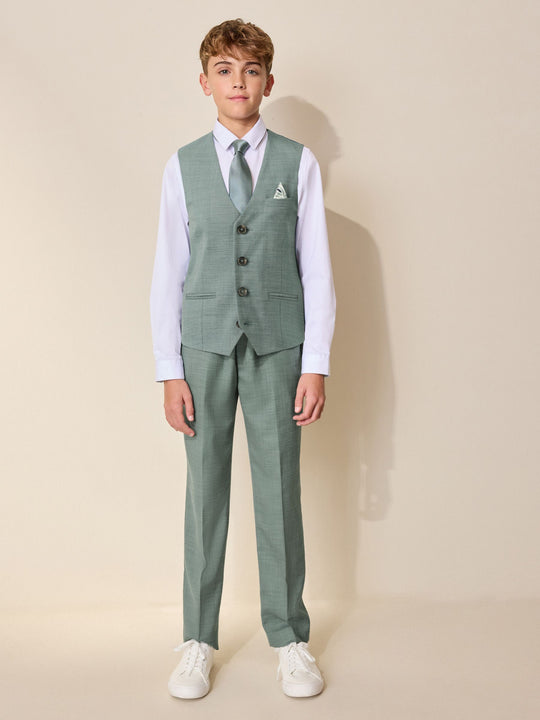 Sage Green Waistcoat (12mths-16yrs)