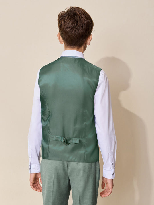 Sage Green Waistcoat (12mths-16yrs)