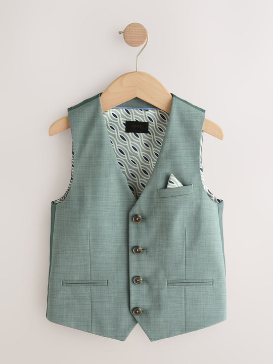 Sage Green Waistcoat (12mths-16yrs)