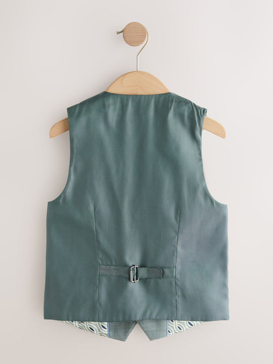 Sage Green Waistcoat (12mths-16yrs)