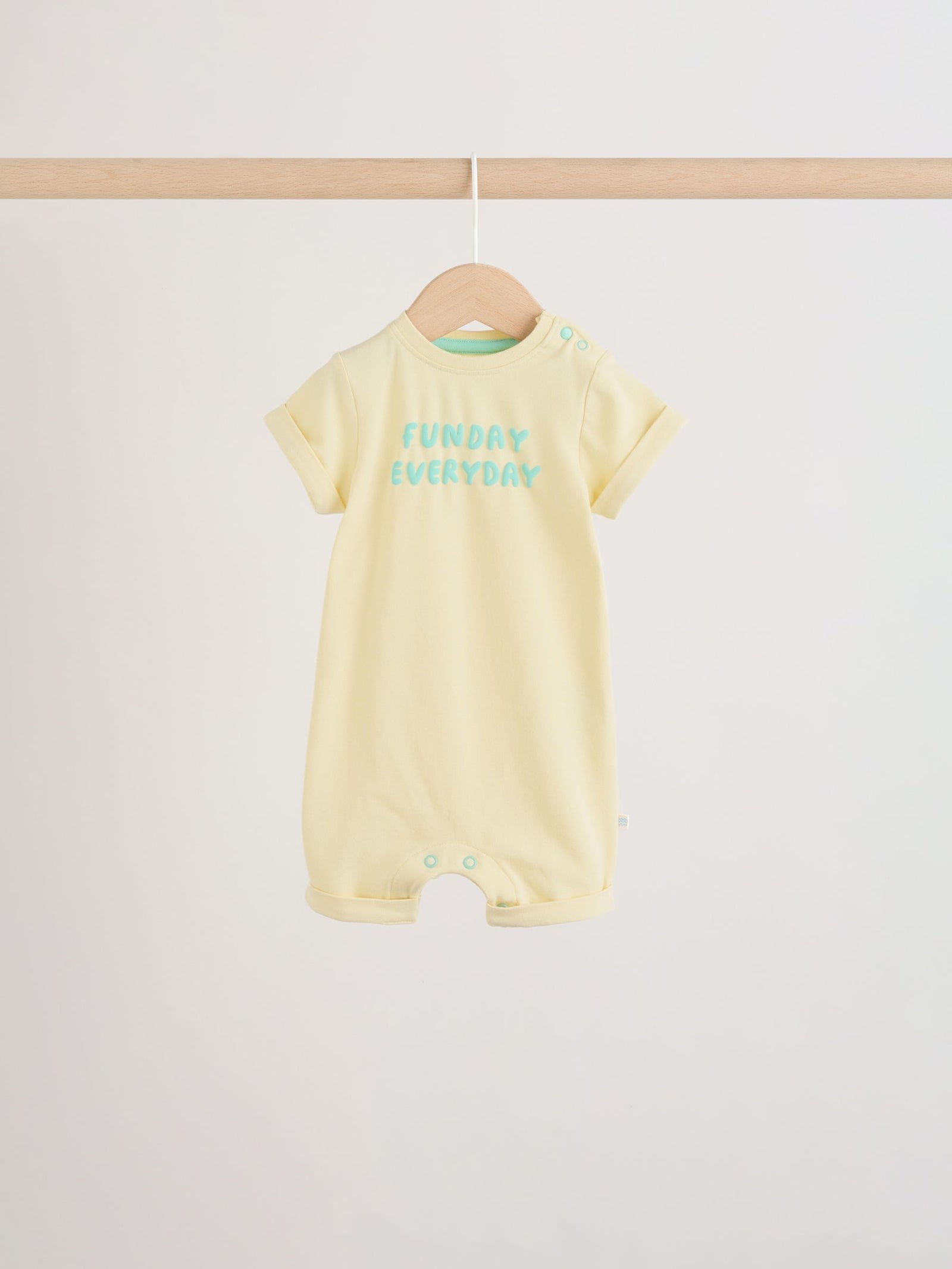 Bright Slogan Cotton RIch Baby Rompers 4 Pack
