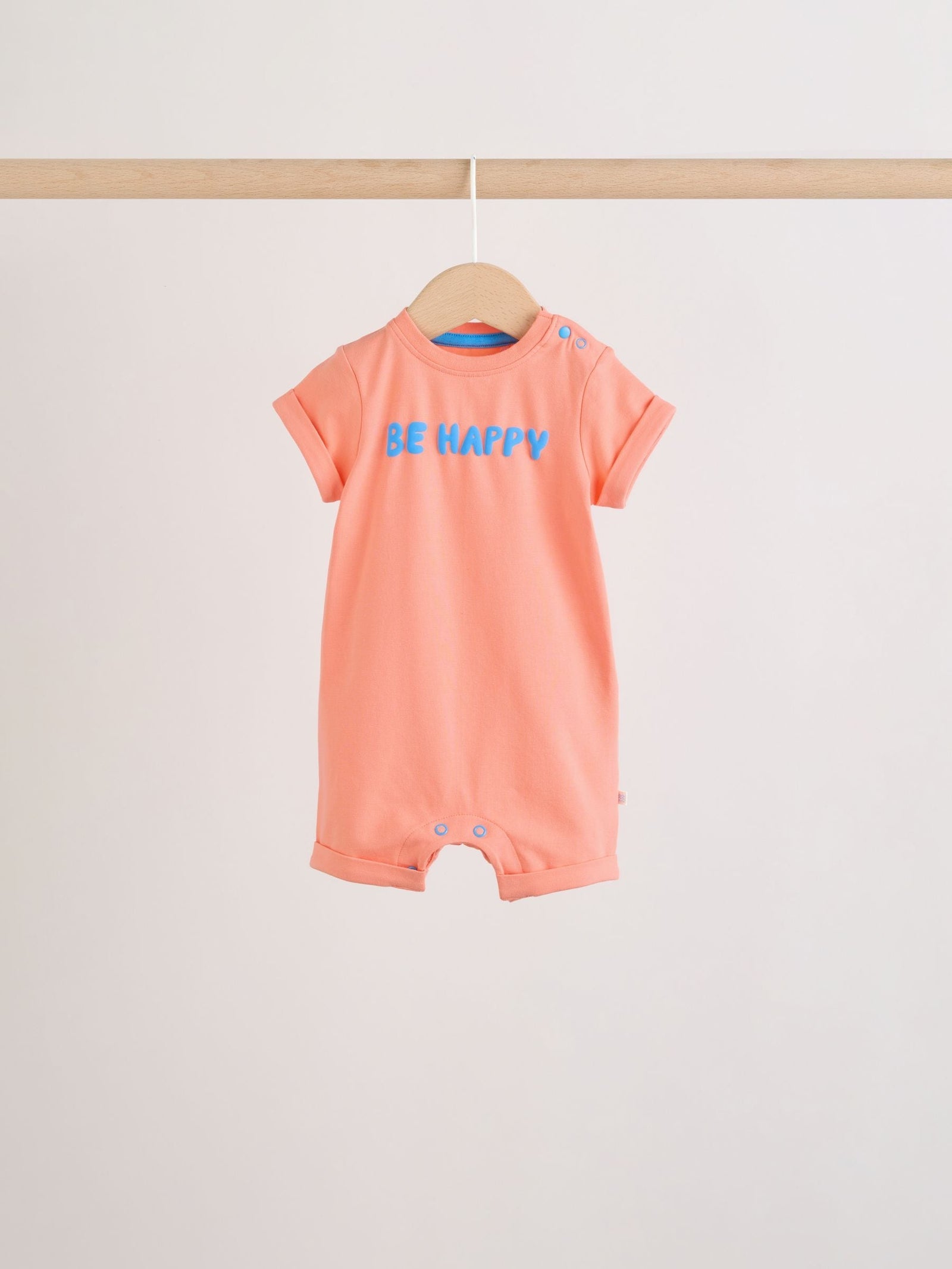 Bright Slogan Cotton RIch Baby Rompers 4 Pack