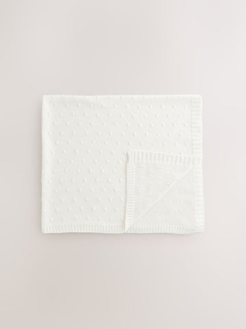 Ecru Baby Bobble Blanket