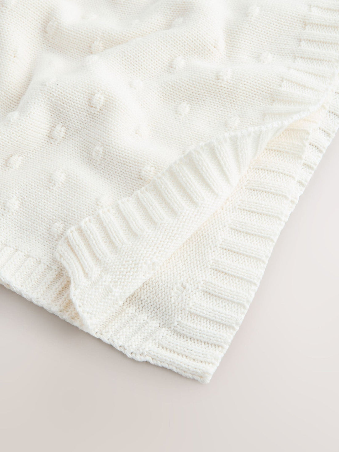Ecru Baby Bobble Blanket
