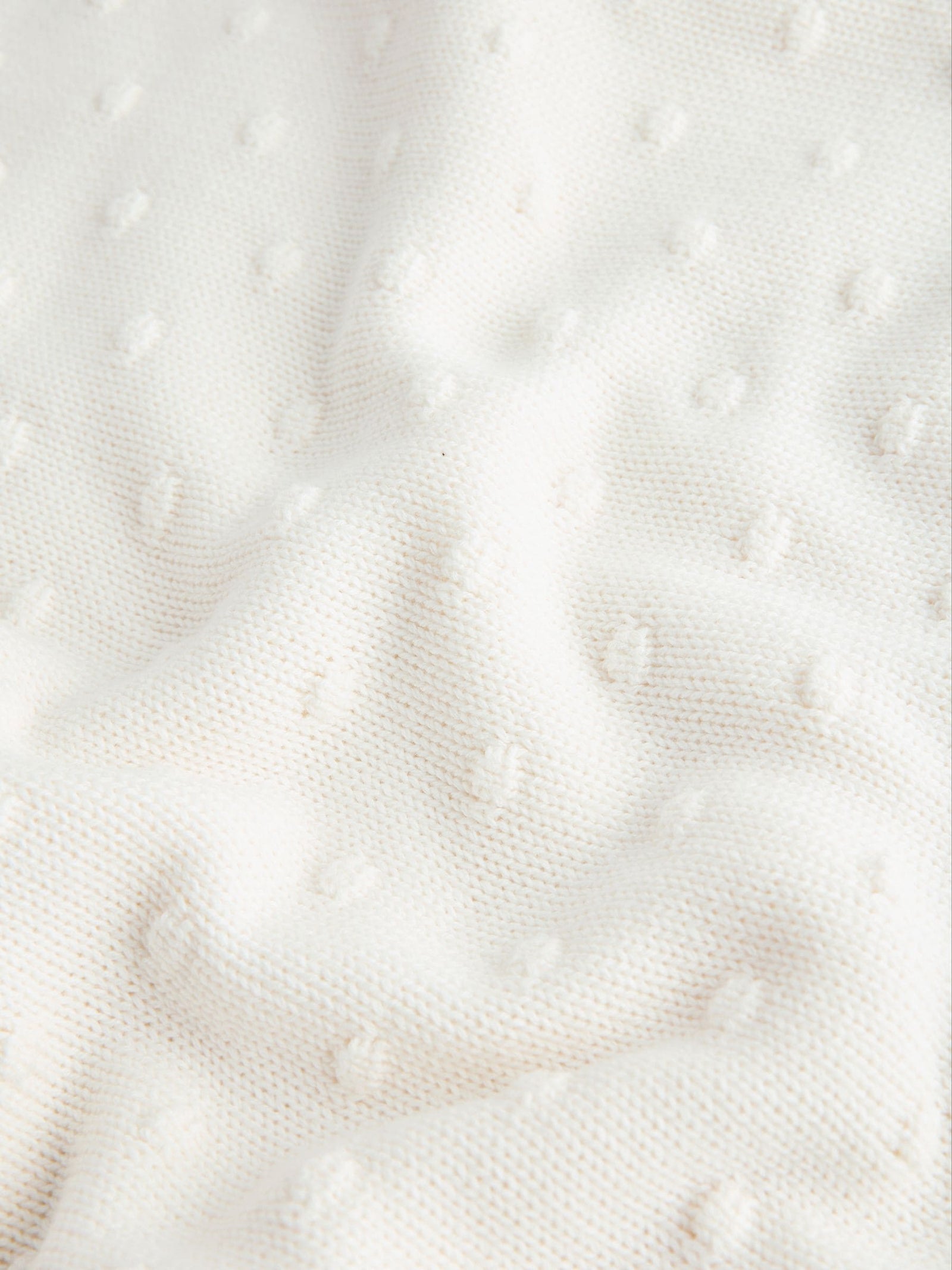 Ecru Baby Bobble Blanket