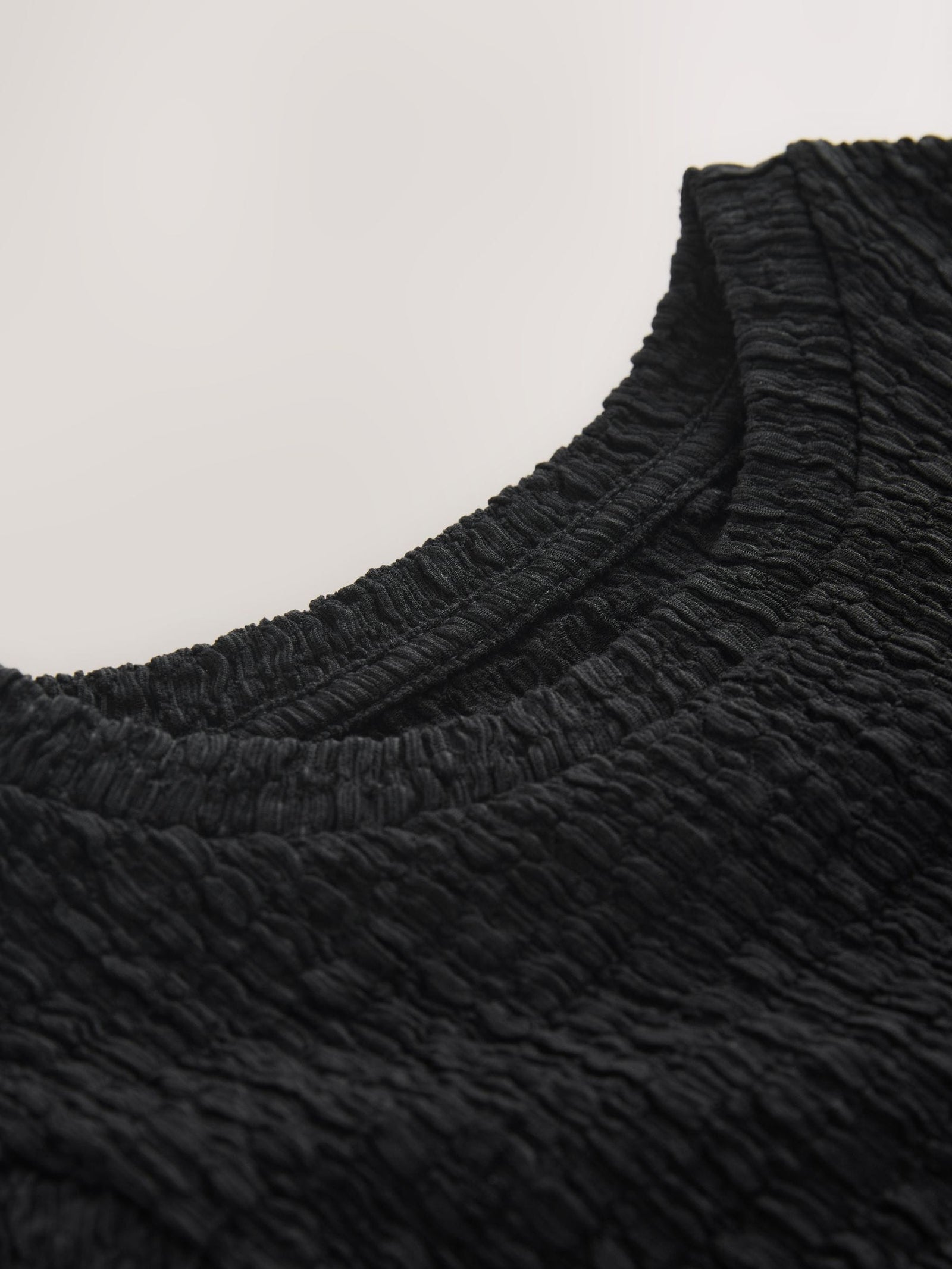 Black Textured T-Shirt (3-16yrs)