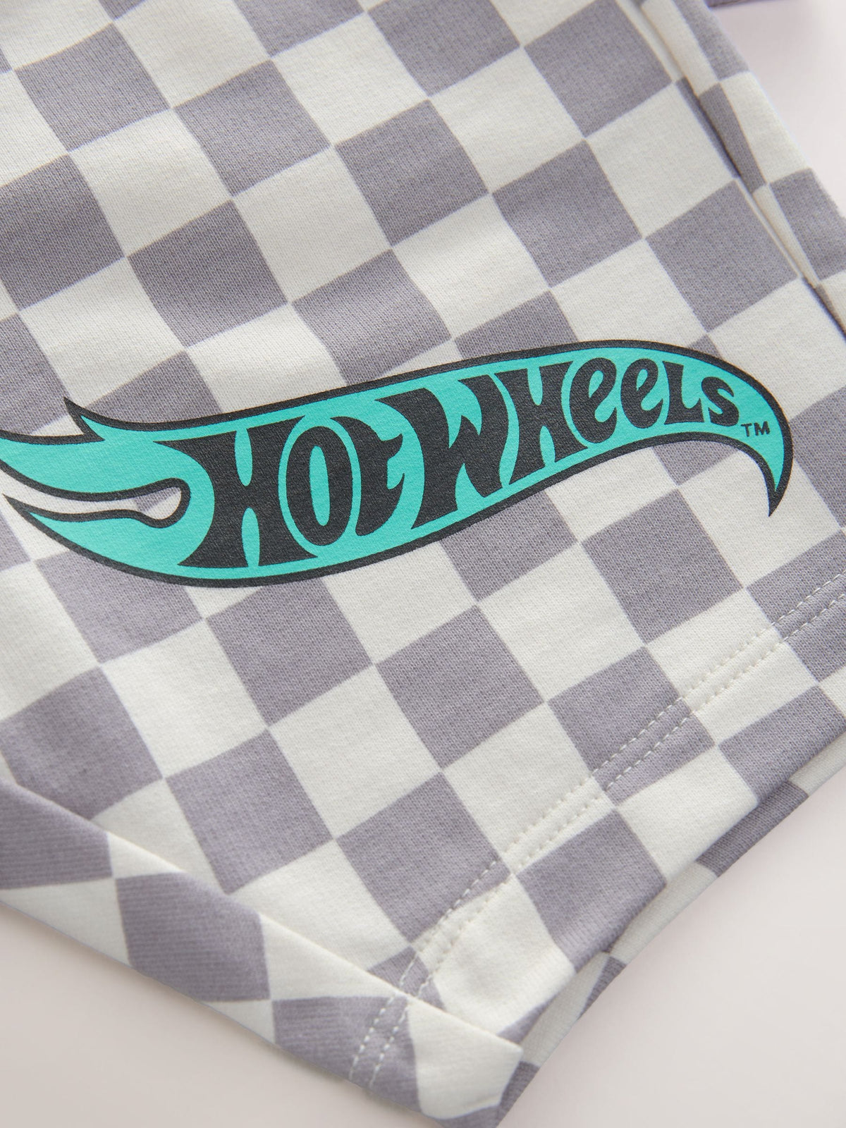 Lilac Purple Hot Wheels Check Short T-Shirt Set (9mths-8yrs)