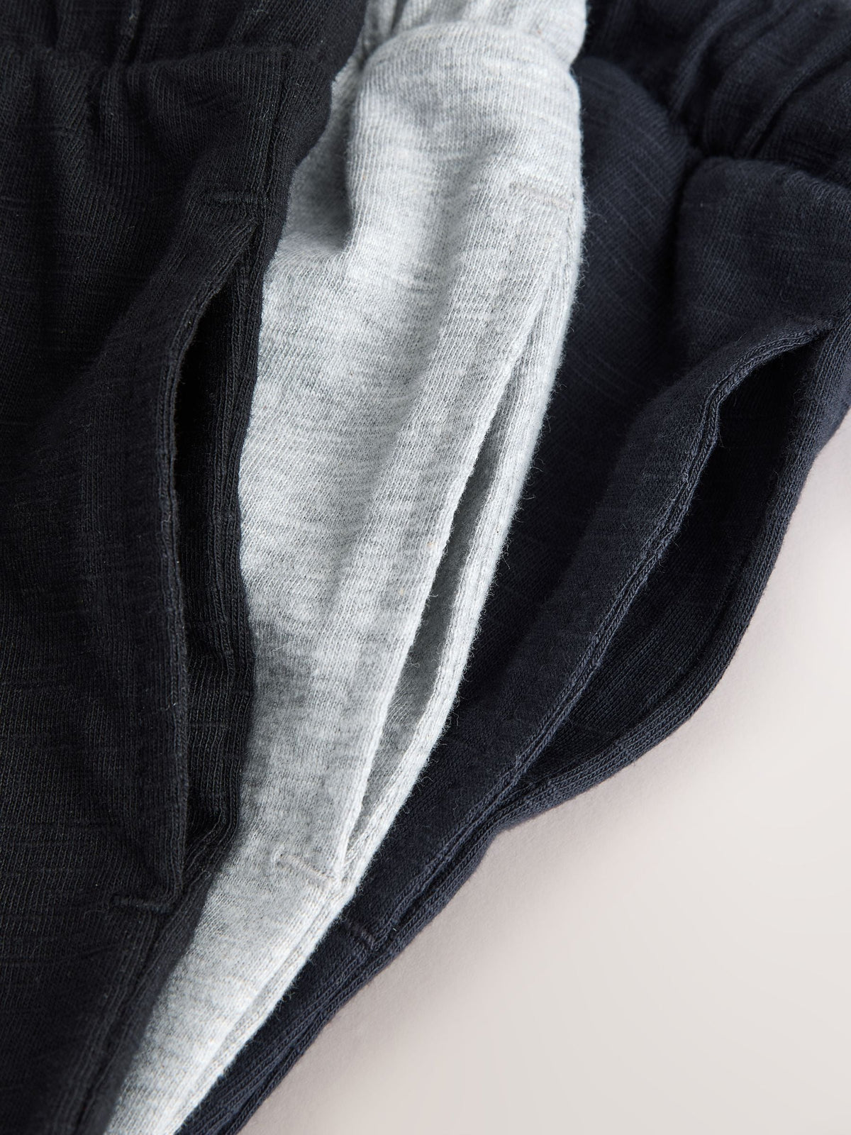Black/ Navy Blue/ Grey Stripe Joggers 3 Pack (3mths-7yrs)