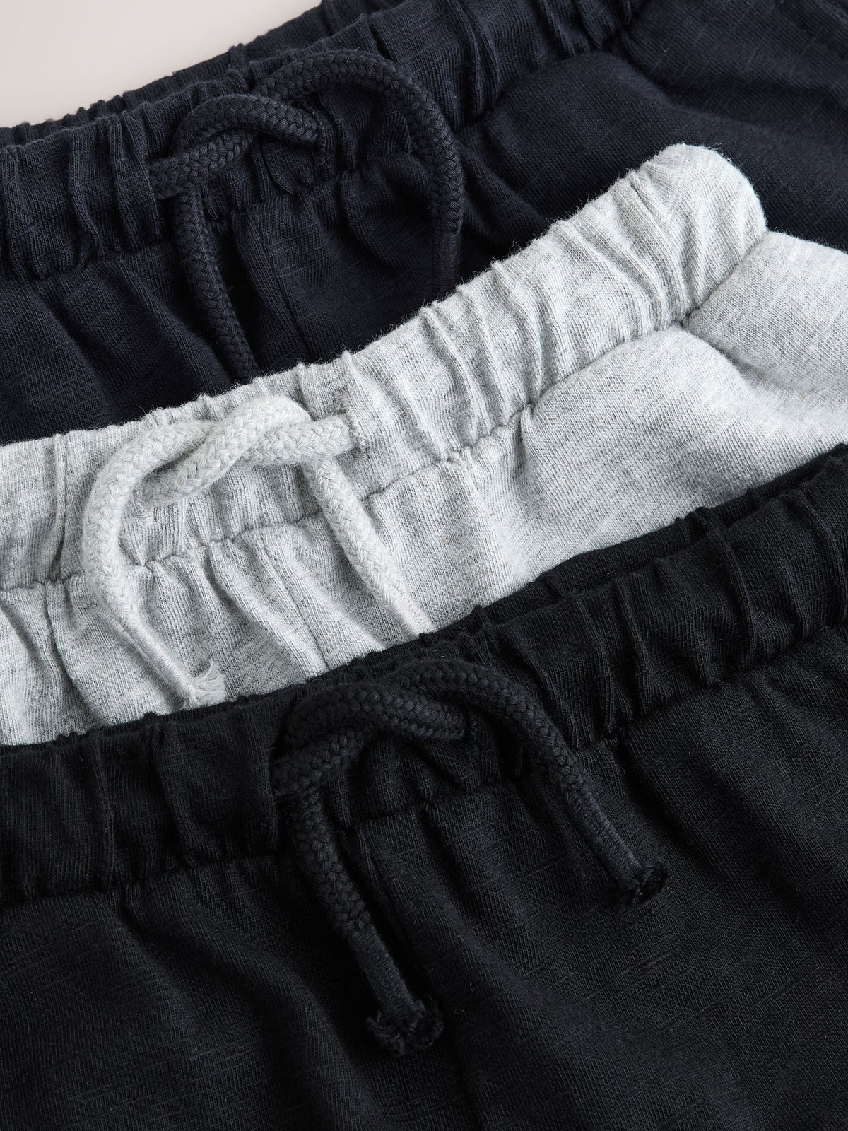 Black/ Navy Blue/ Grey Stripe Joggers 3 Pack (3mths-7yrs)