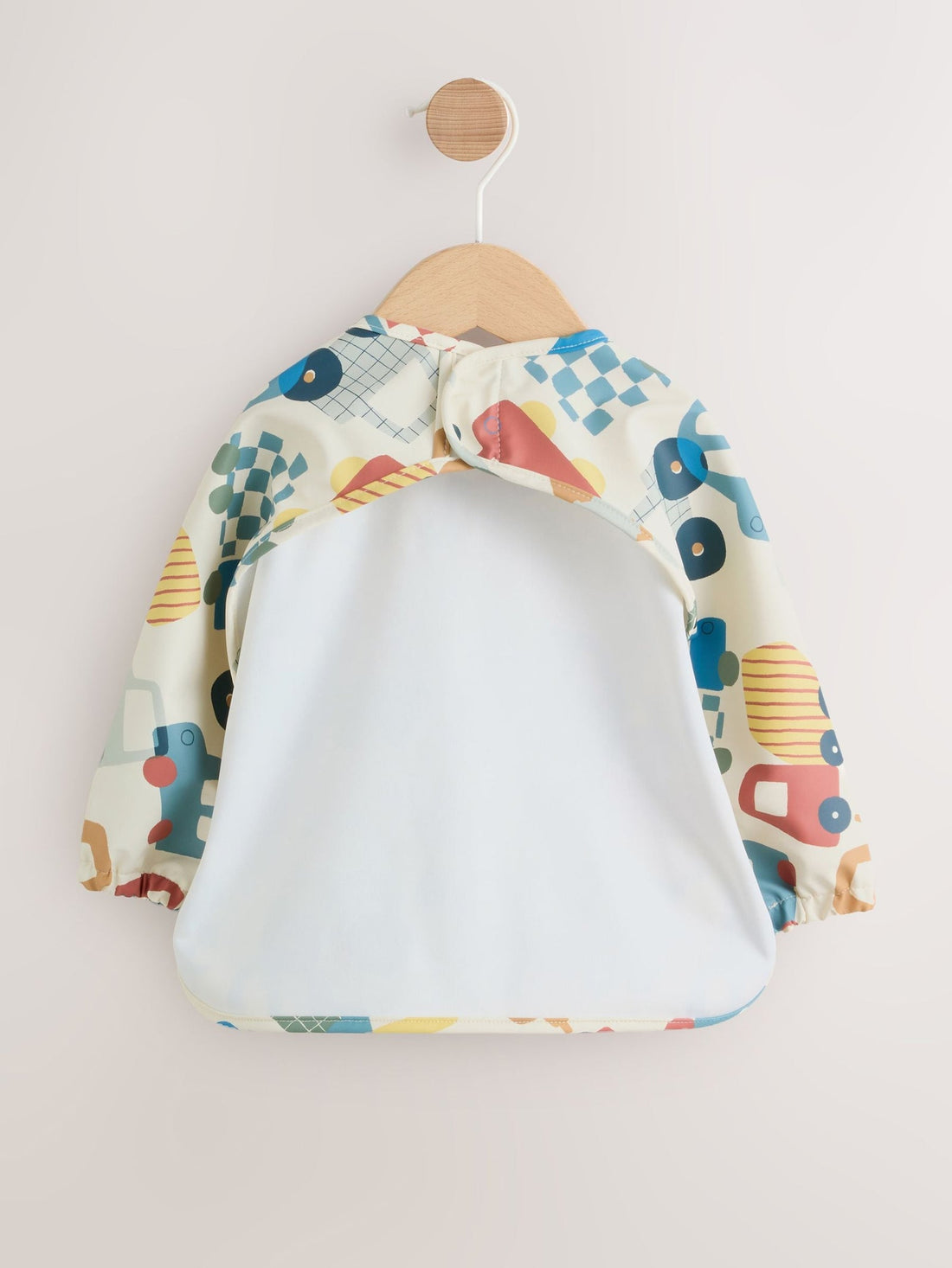 Blue/Red Transport Weaning And Feeding Sleeved Bib