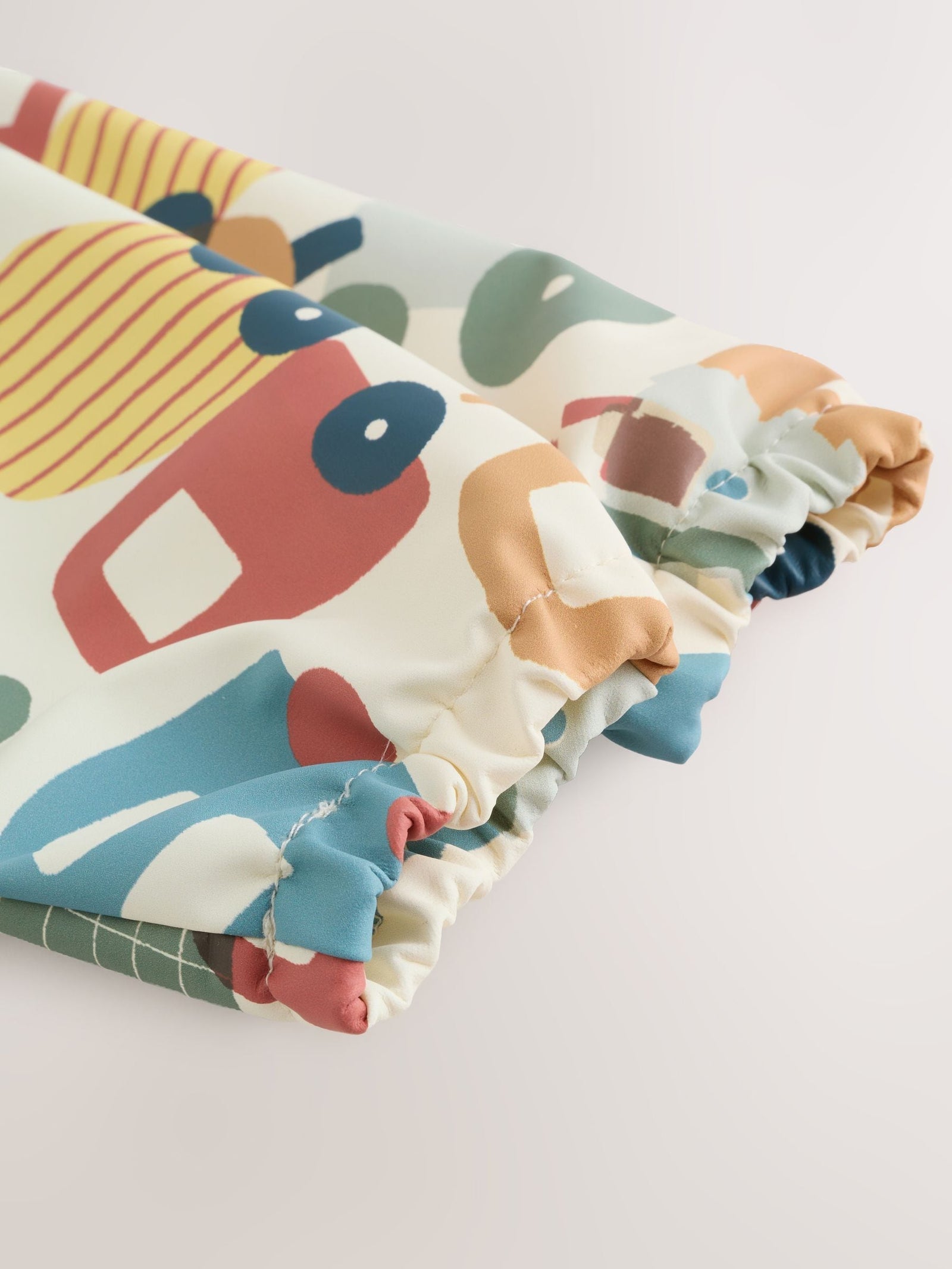 Blue/Red Transport Weaning And Feeding Sleeved Bib