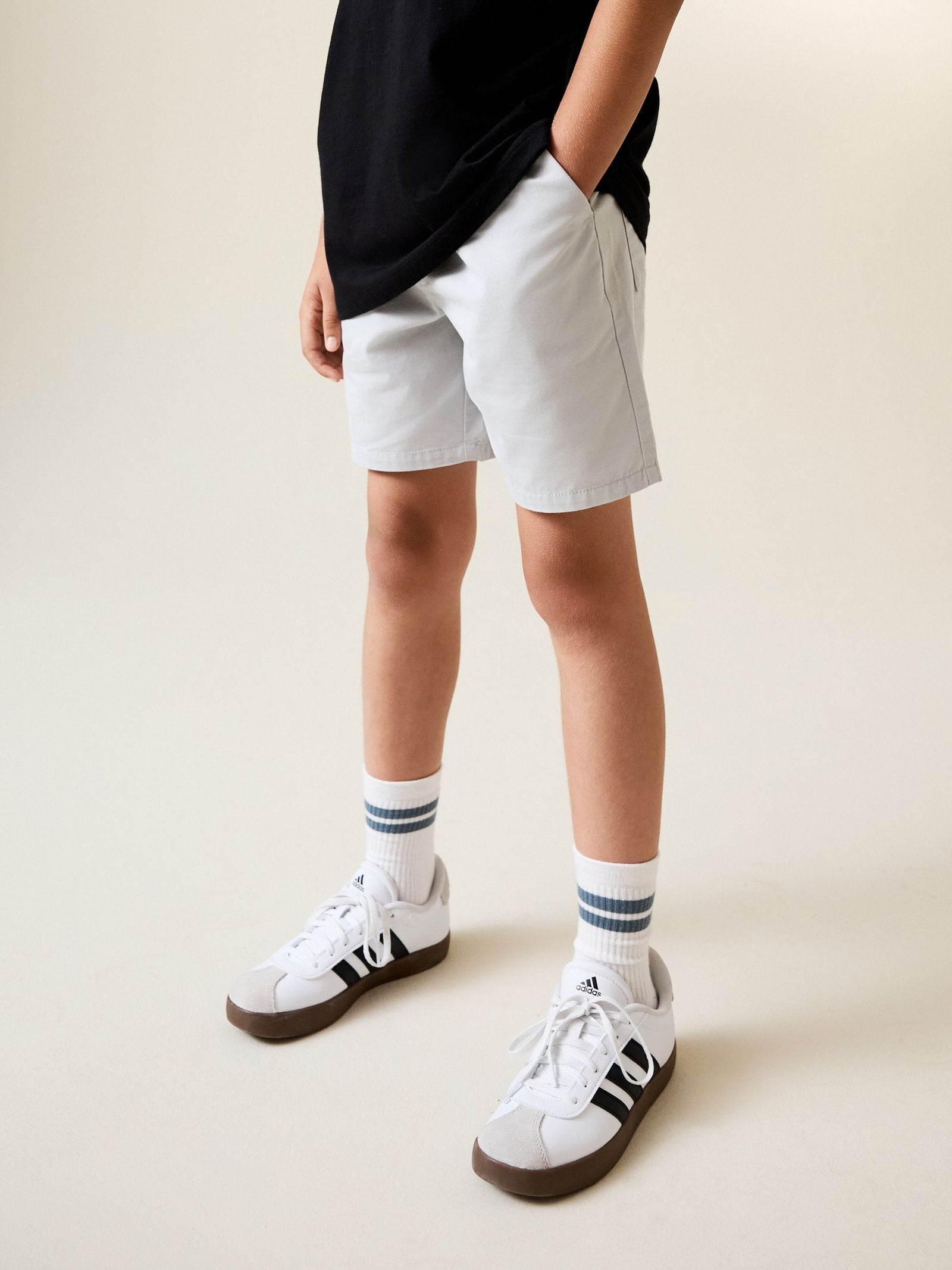 Grey Regular Fit Shorts (3-16yrs)
