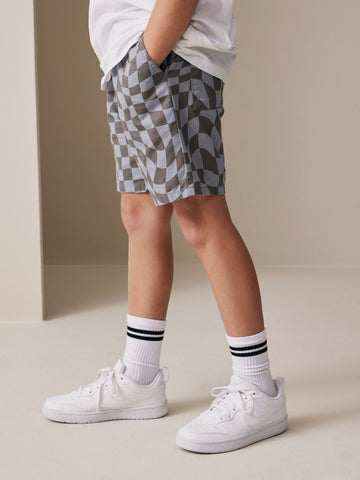 Blue/Grey Regular Fit Shorts (3-16yrs)