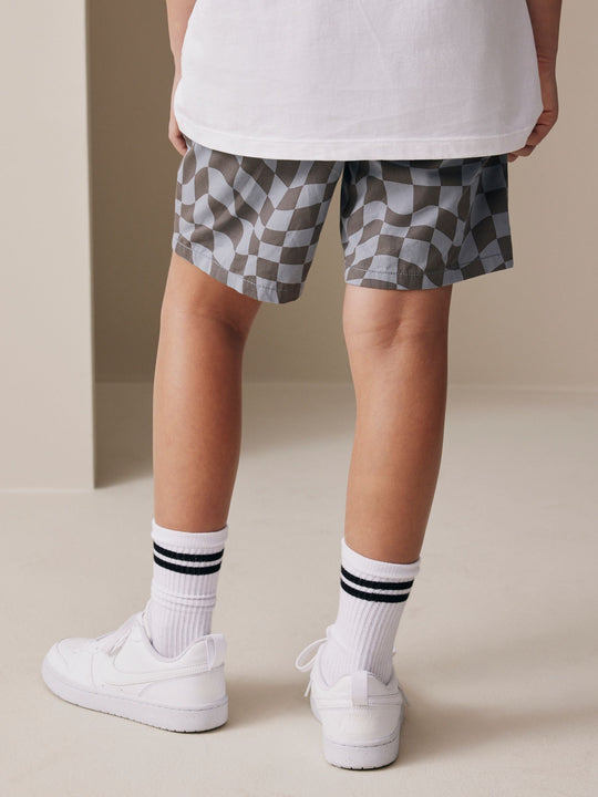 Blue/Grey Regular Fit Shorts (3-16yrs)
