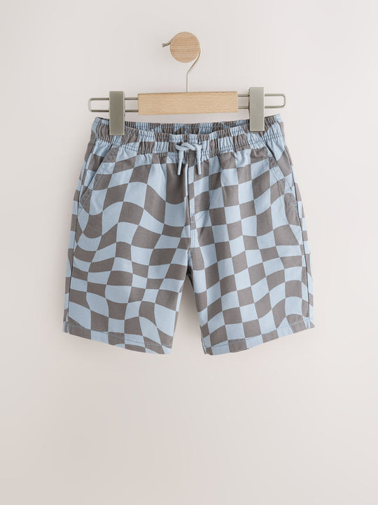 Blue/Grey Regular Fit Shorts (3-16yrs)